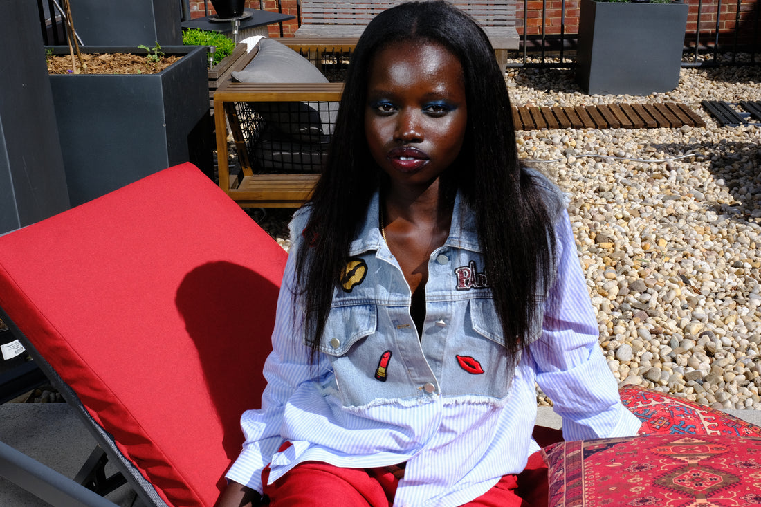 “Rebel Heart” Upcycled Denim Jacket