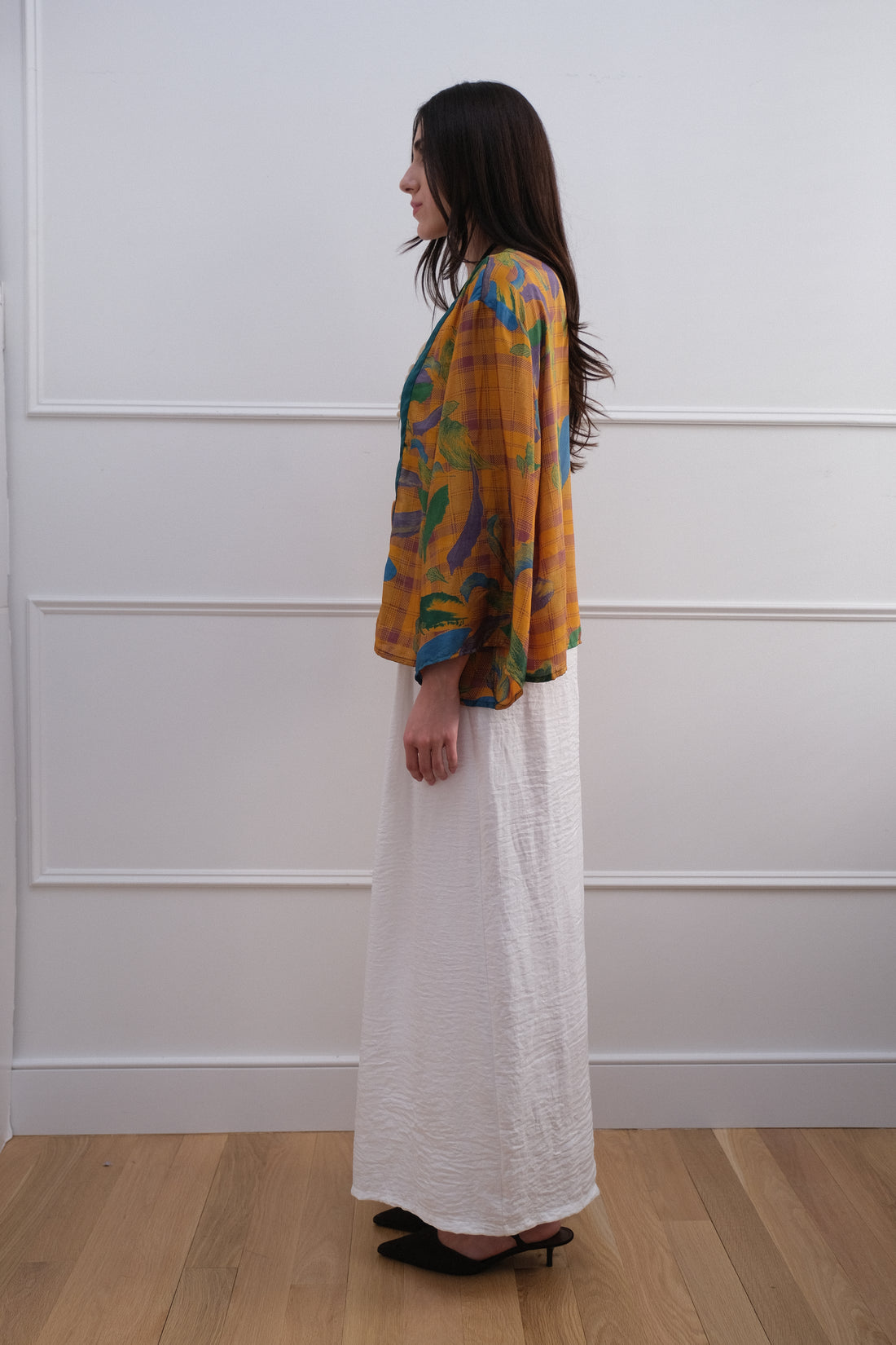 Kimono Jacket in Golden Jungle