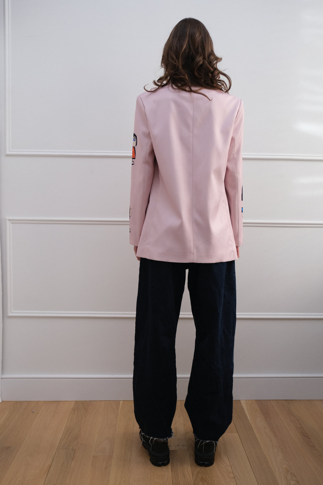 Peanuts Philosophy Casual Blazer - Pink Unique Piece