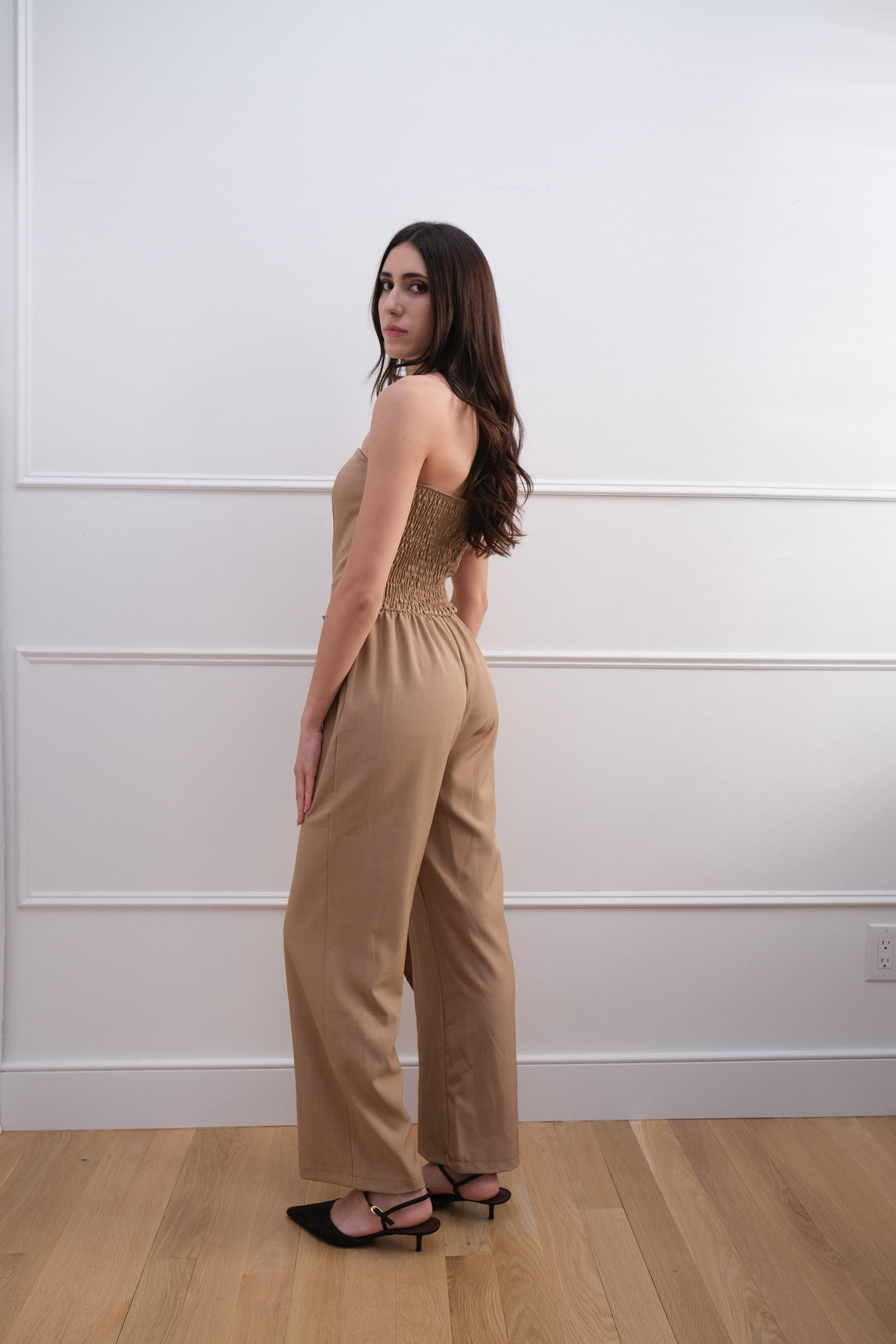 Elegant Asymmetric Bandeau Jumpsuit