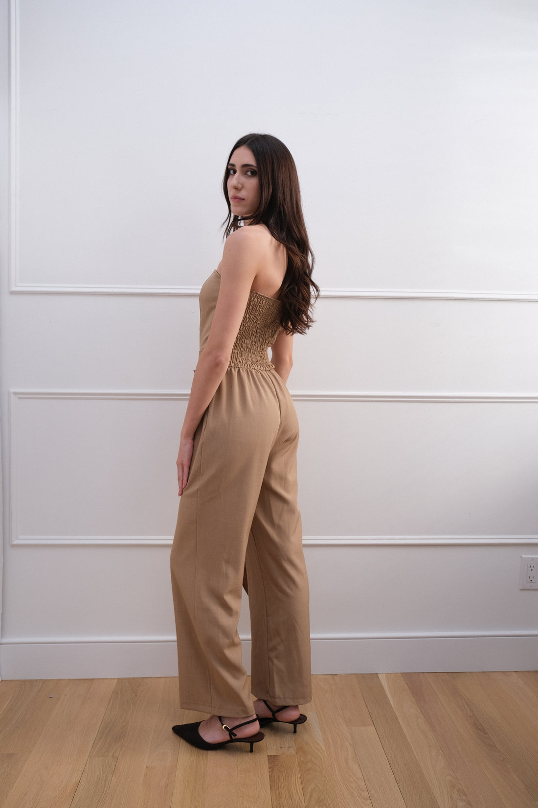 Elegant Asymmetric Bandeau Jumpsuit