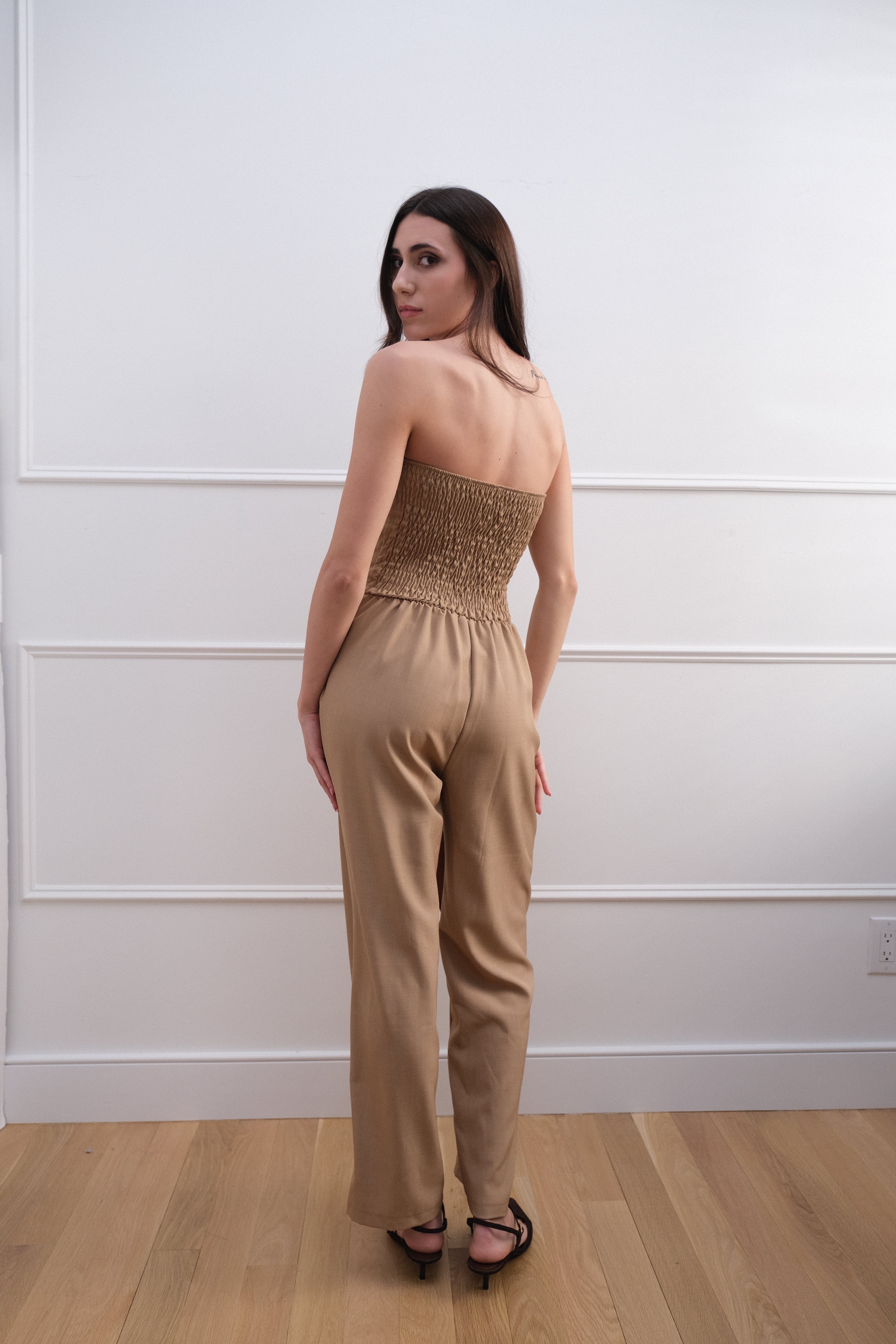 Elegant Asymmetric Bandeau Jumpsuit