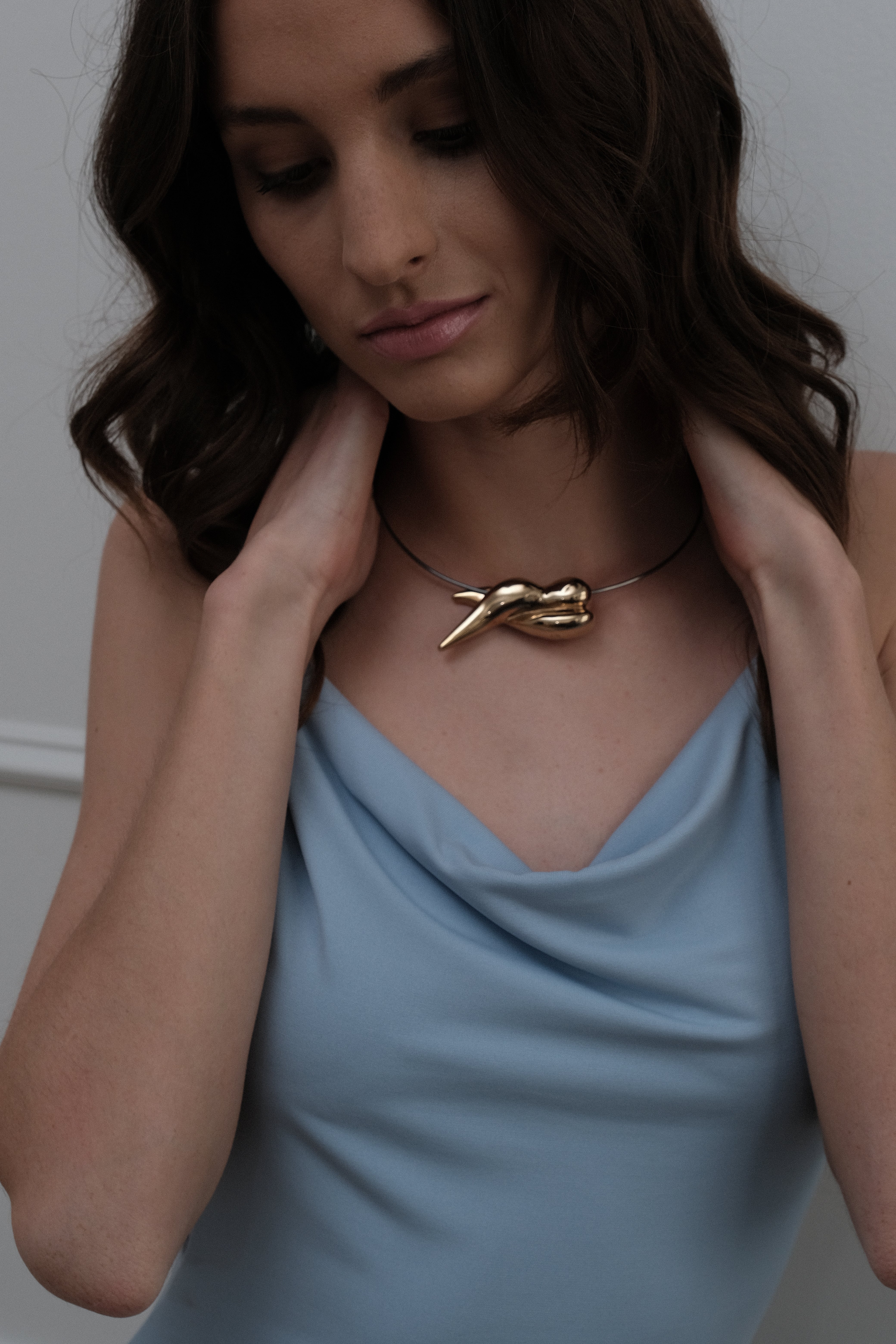 GOLDEN KISS Silver 925 - by Italian designer Mieke Govaerts Necklace