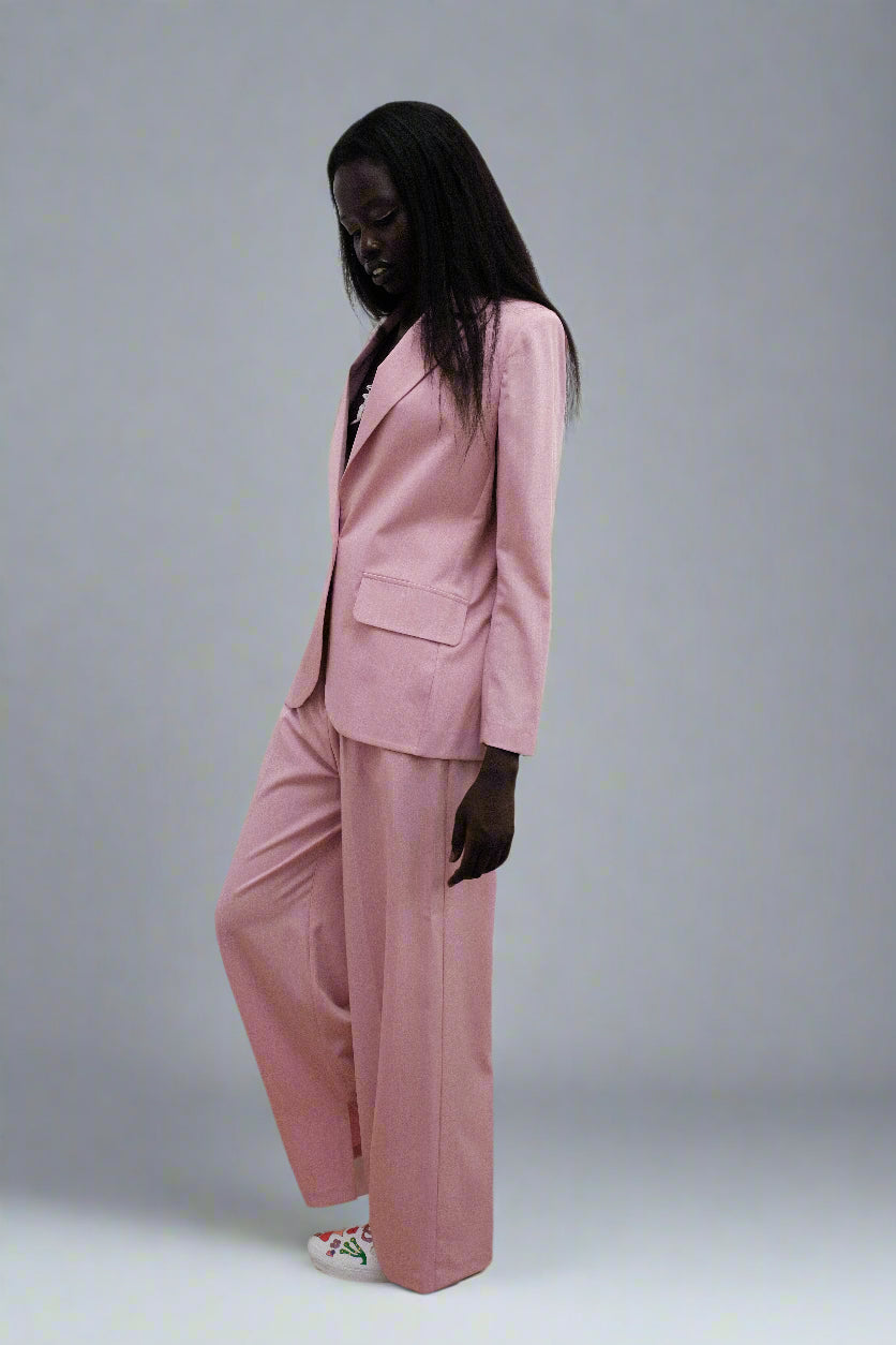 Rose Pinstripe Power Jacket