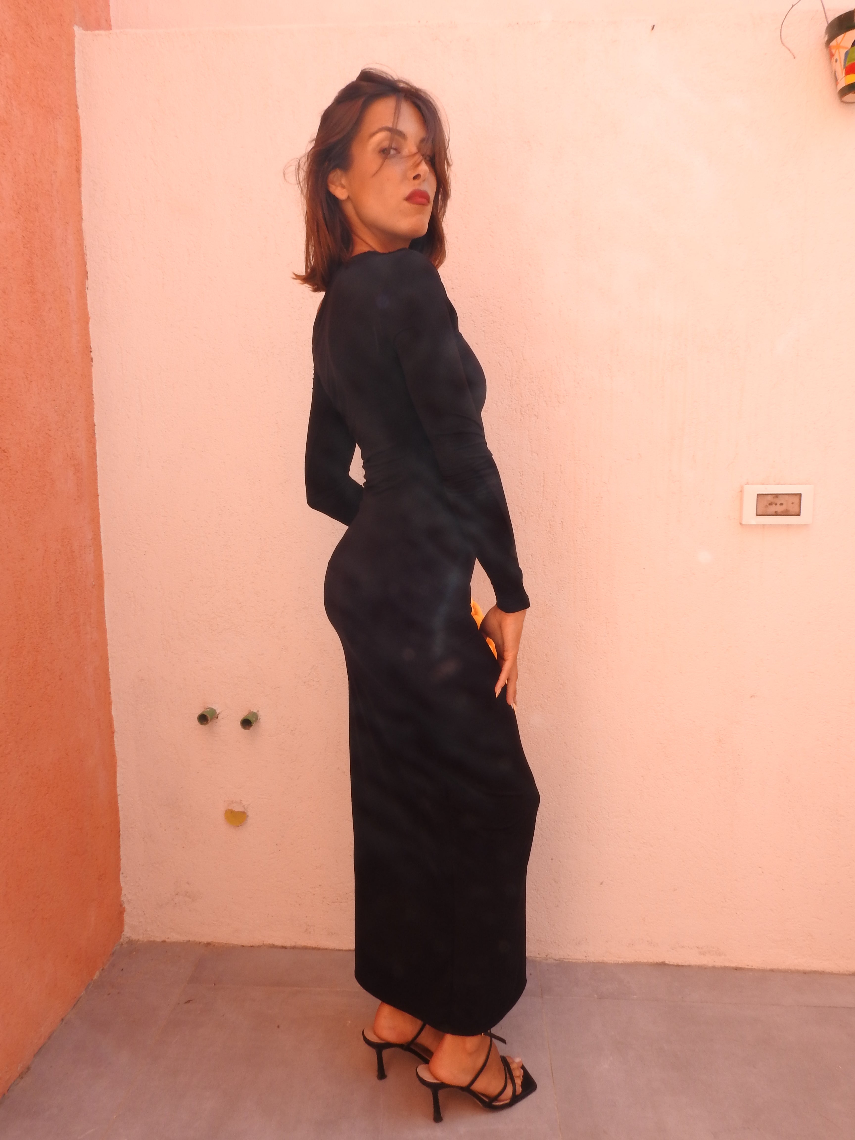Long black dress