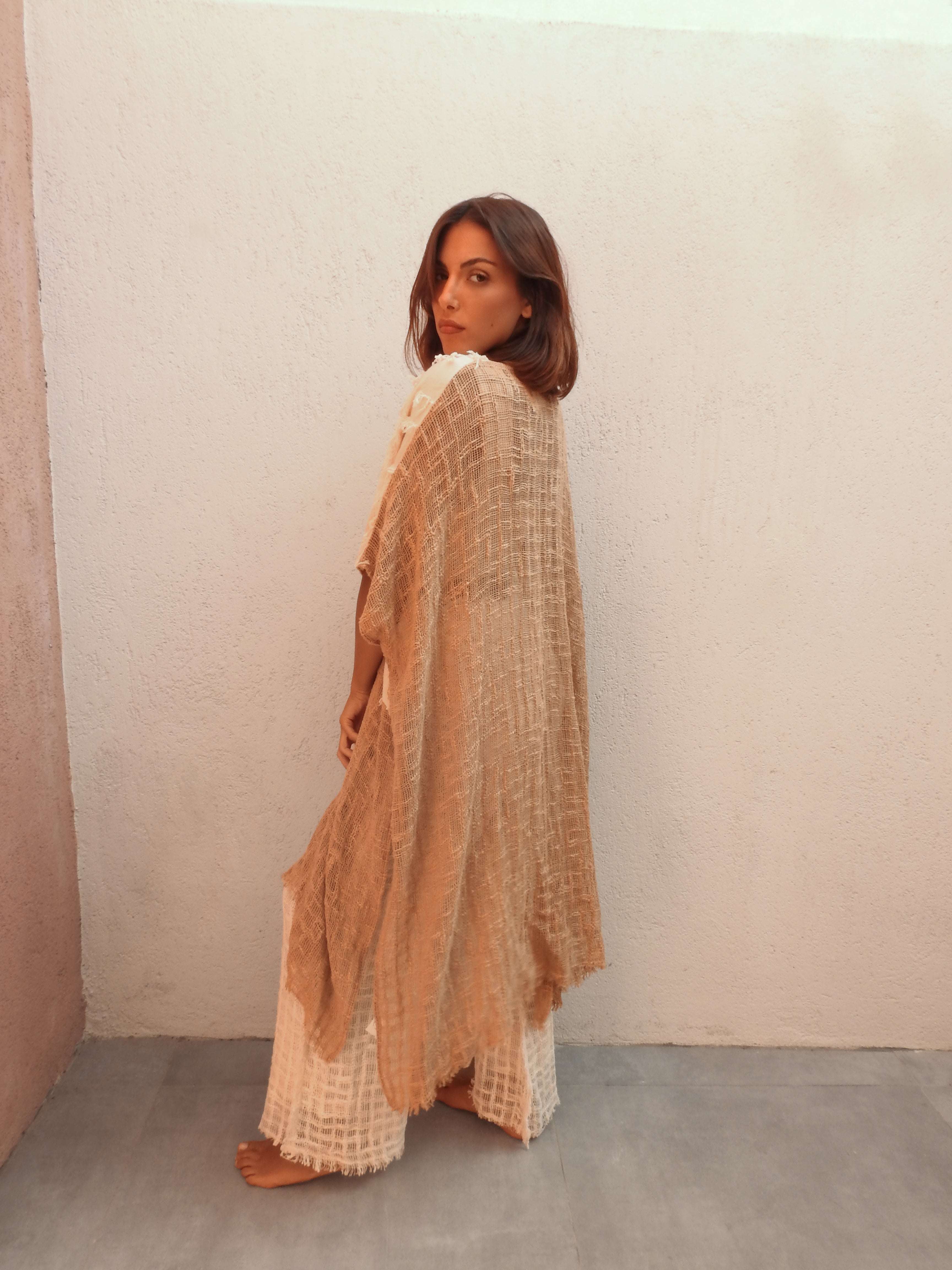 Bohemian style two-tone ensemble