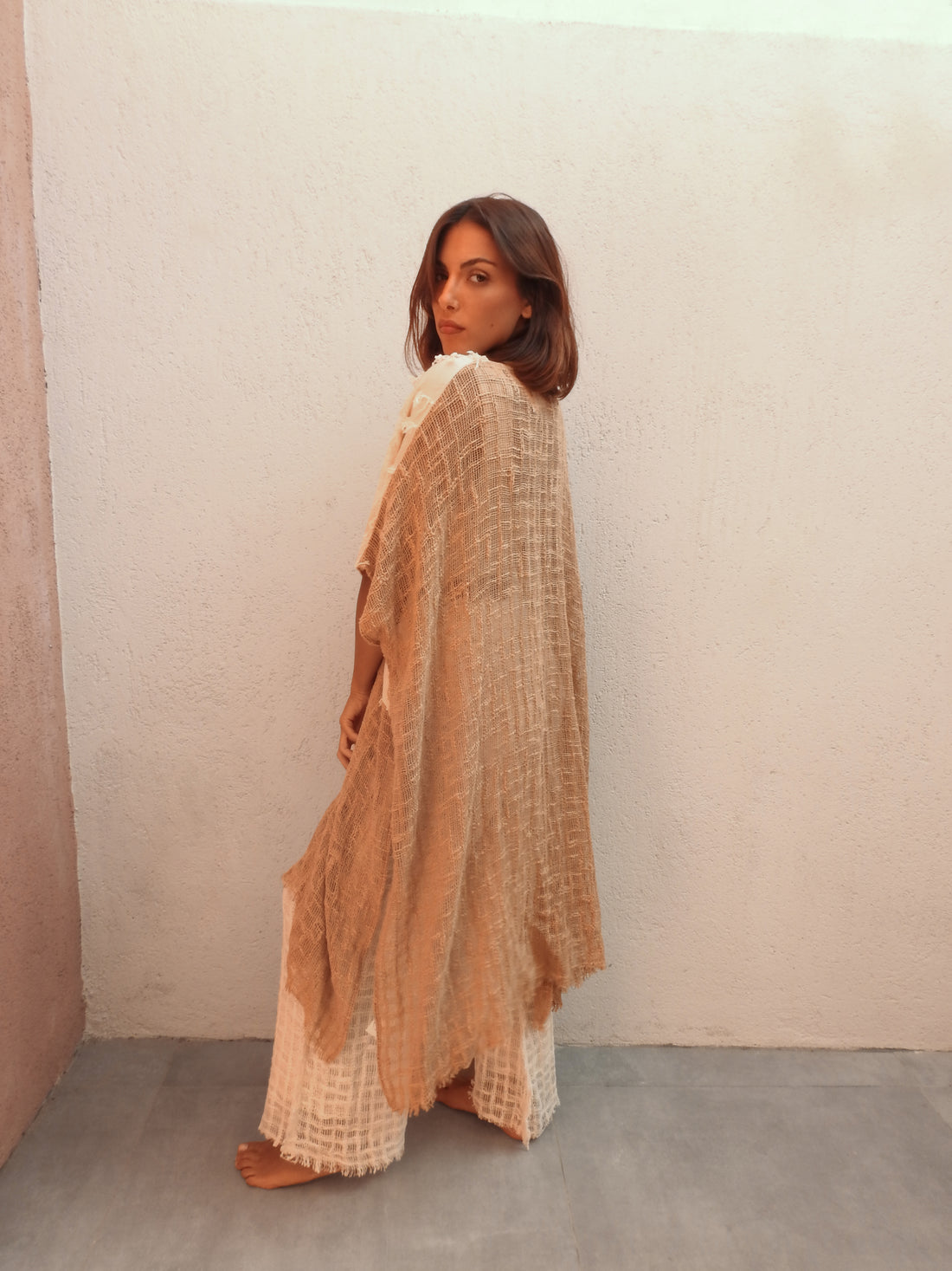 Bohemian style two-tone ensemble