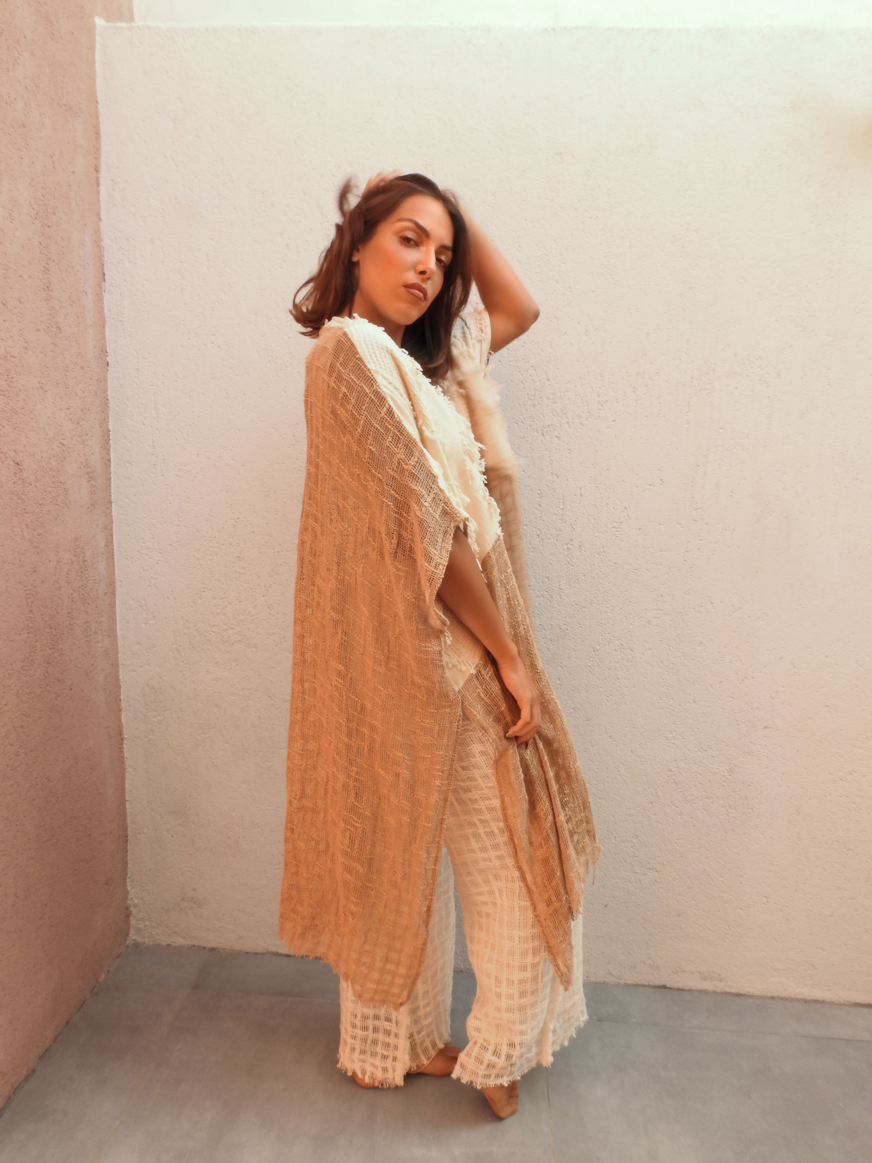 Bohemian style two-tone ensemble