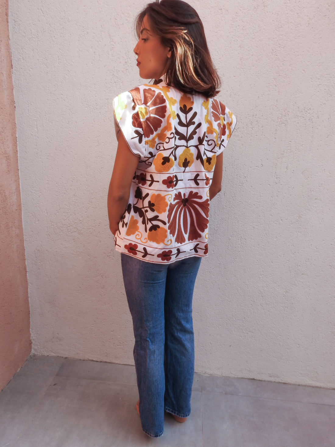 Abstract floral jacket