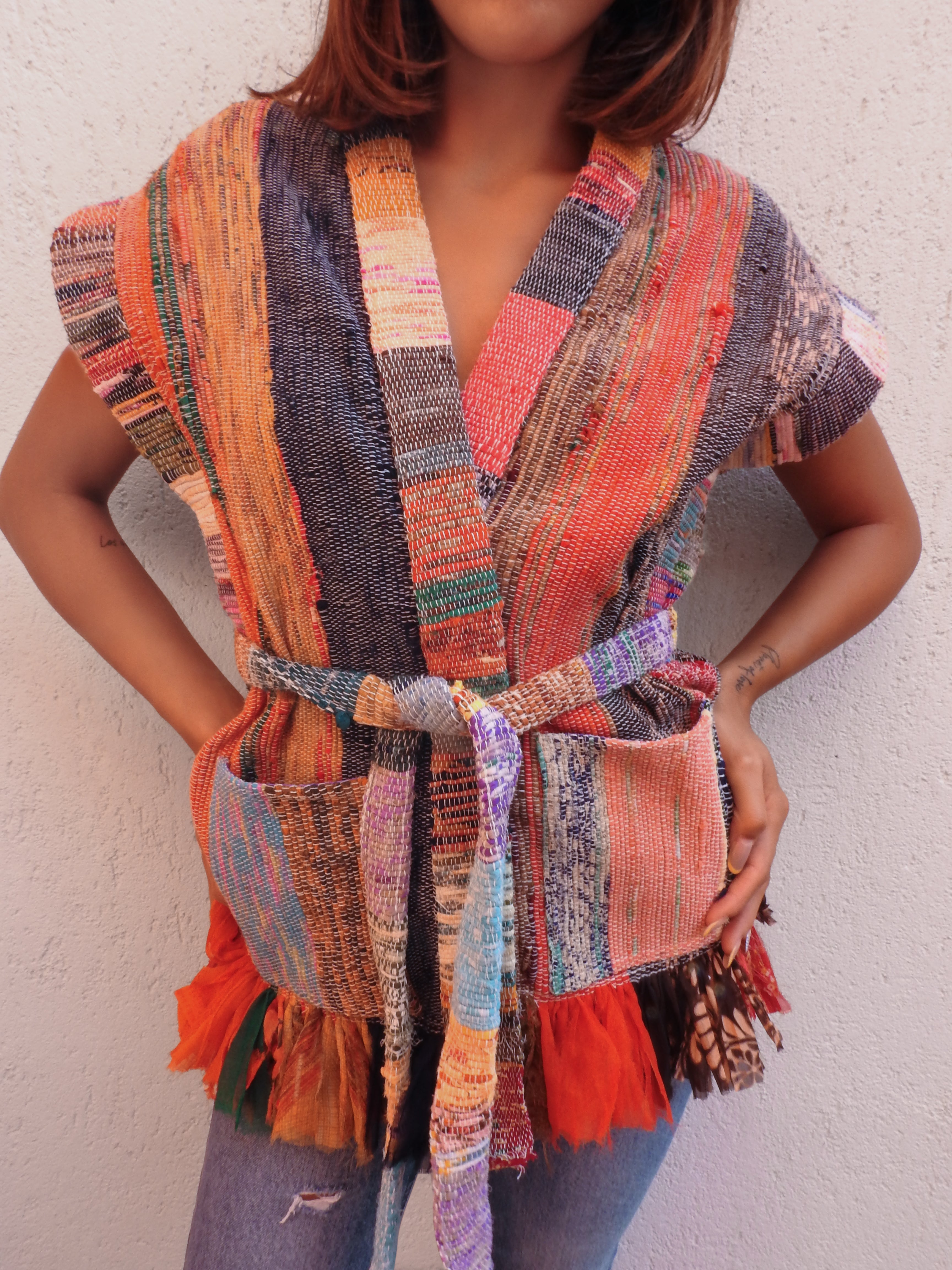 Vibrant patchwork jacket