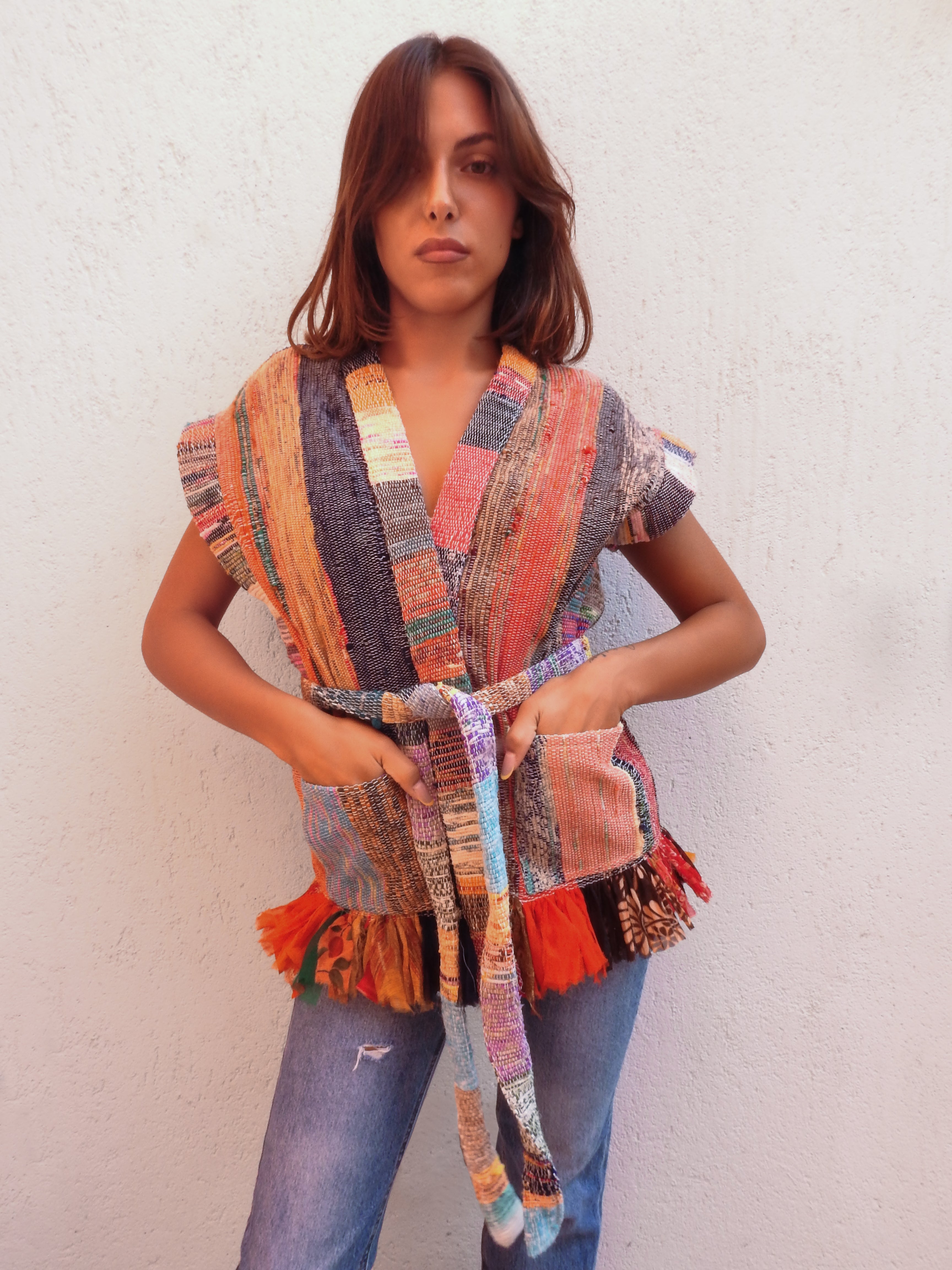 Vibrant patchwork jacket