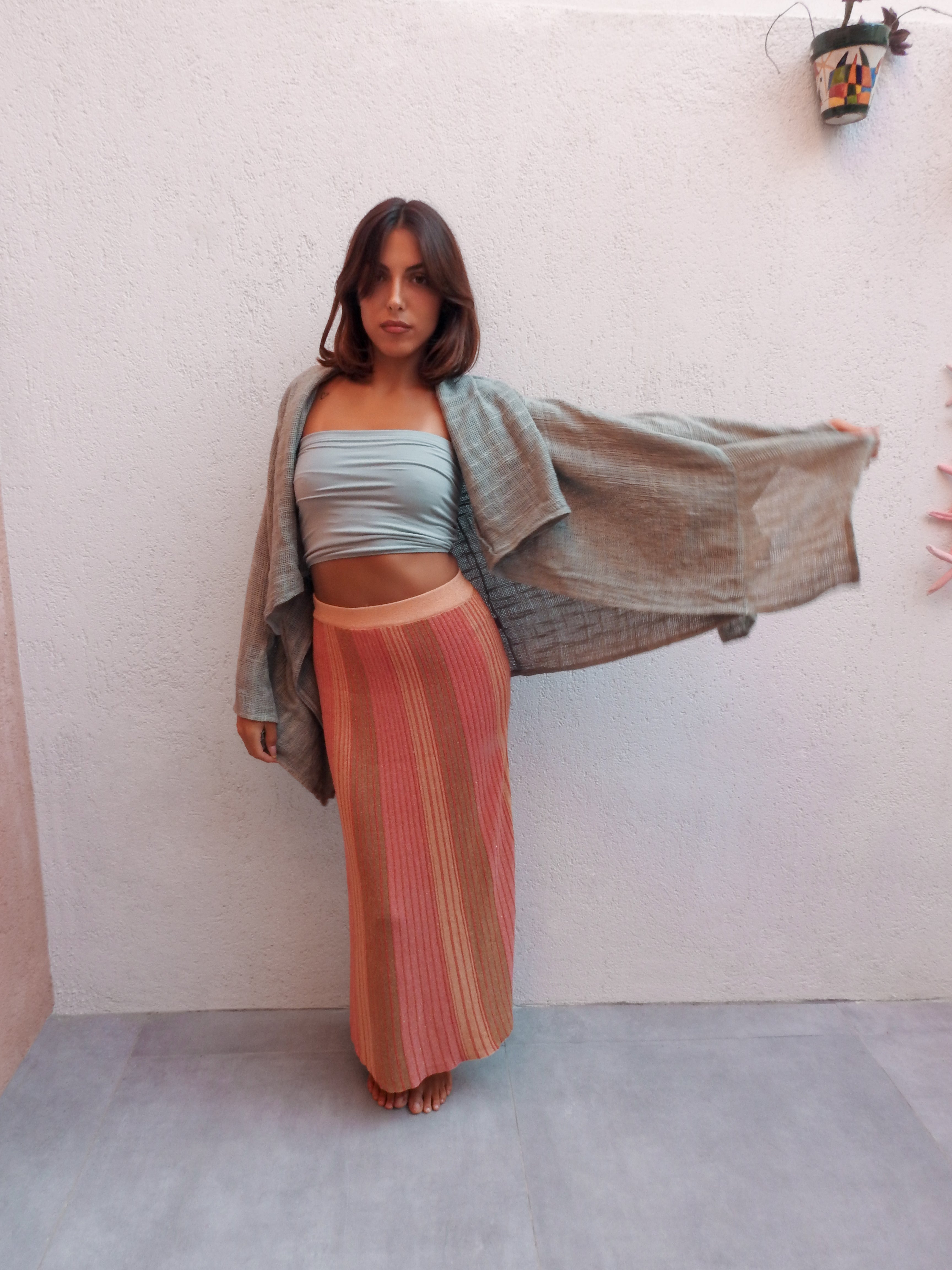 Sage green shawl