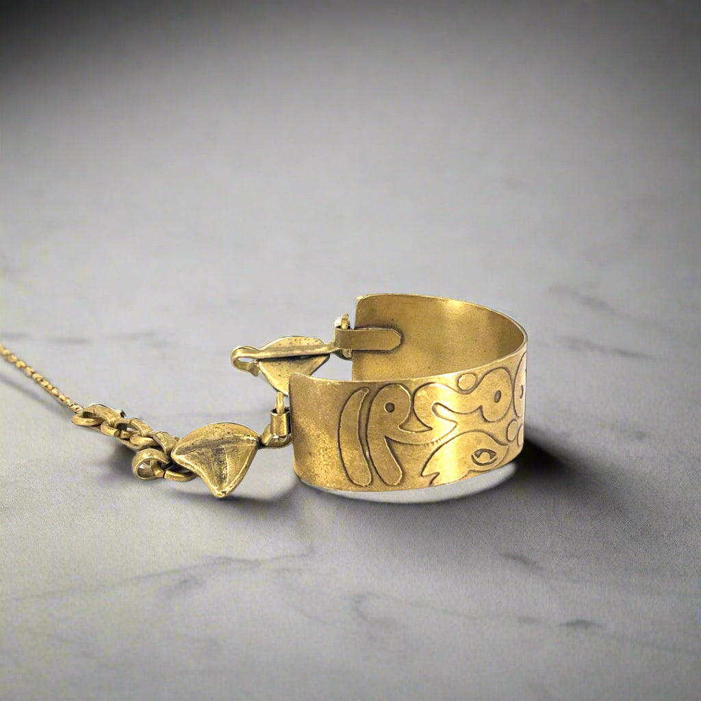 The Eye of Horus Brass Cuff