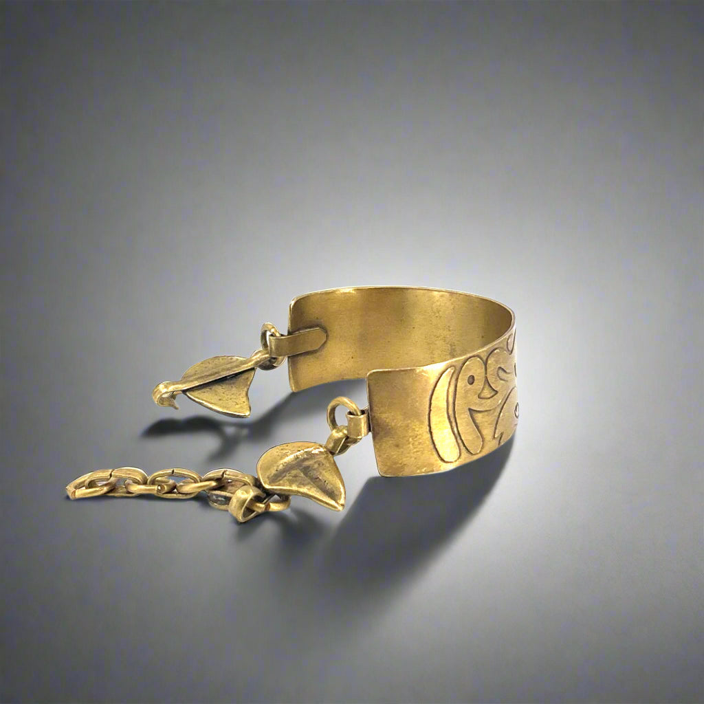 The Eye of Horus Brass Cuff