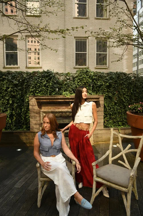 Fuoco Wide-Leg Pants with Belt