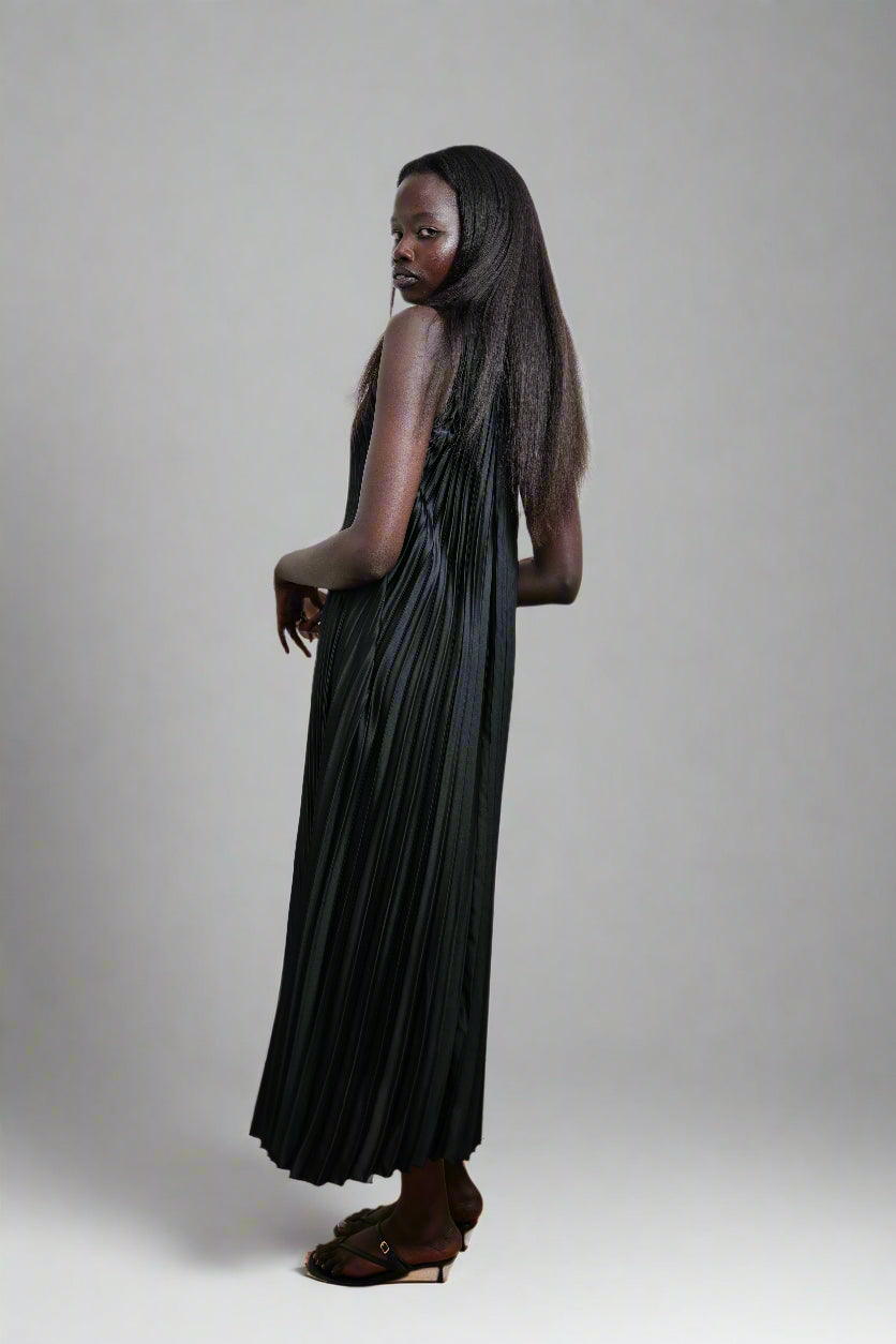 “Notte Pliée” Halter Dress