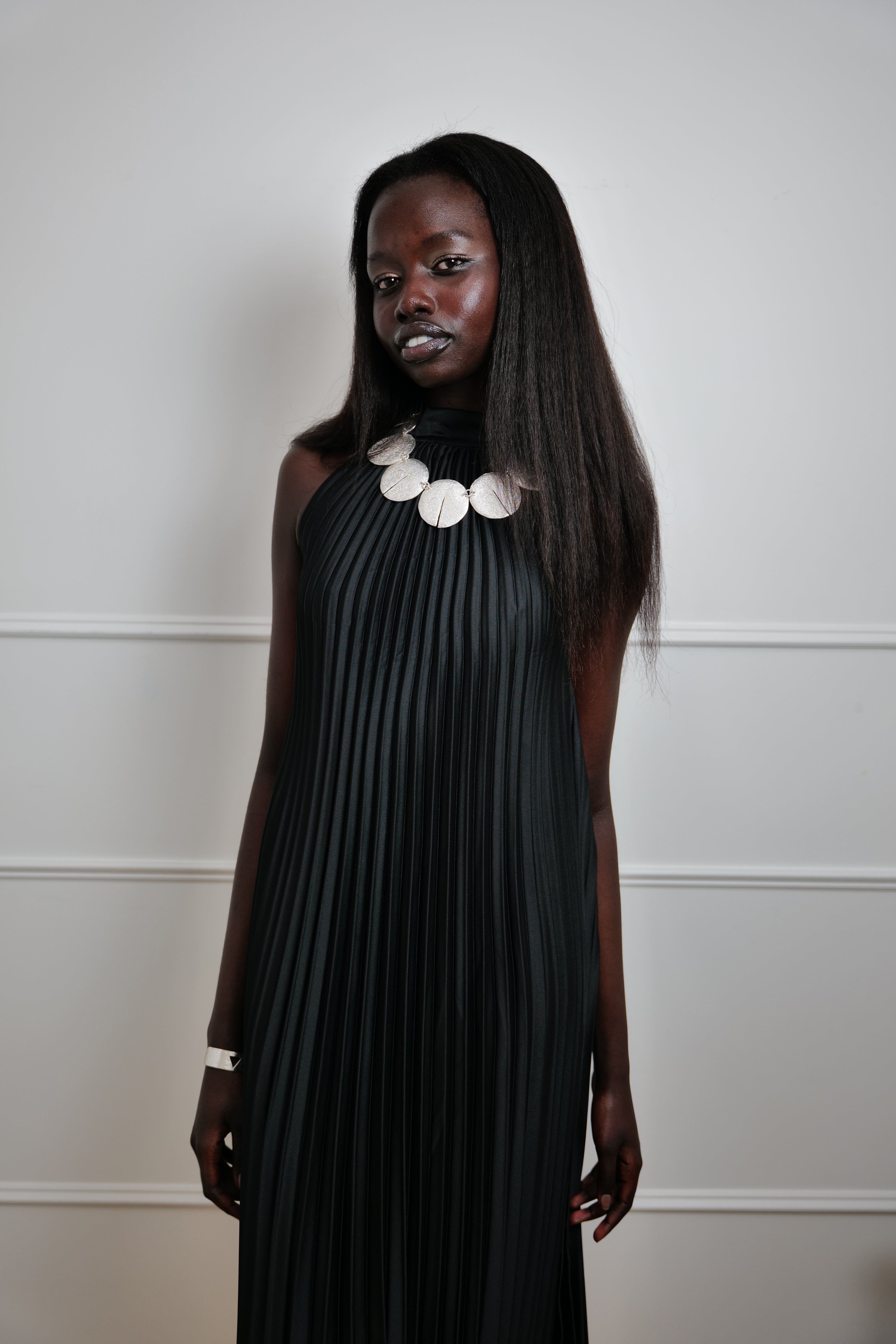 “Notte Pliée” Halter Dress