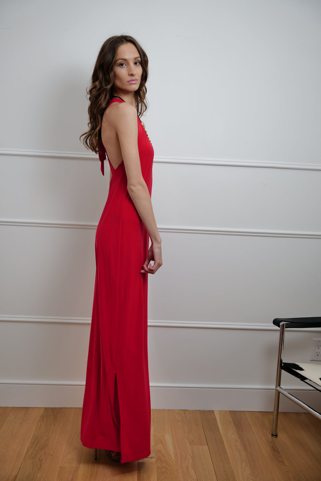 “Fiamma Rossa” Halter Dress