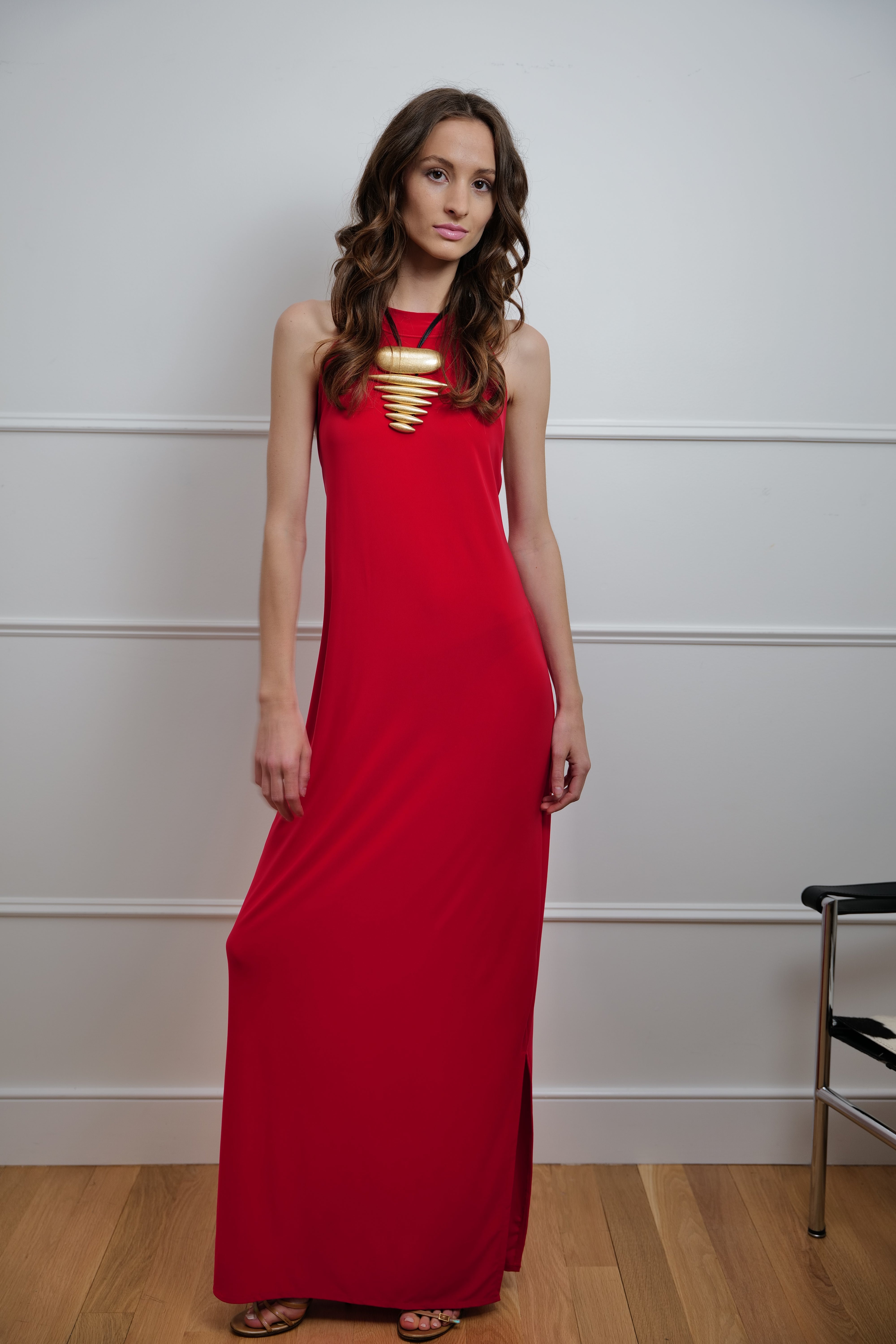 “Fiamma Rossa” Halter Dress