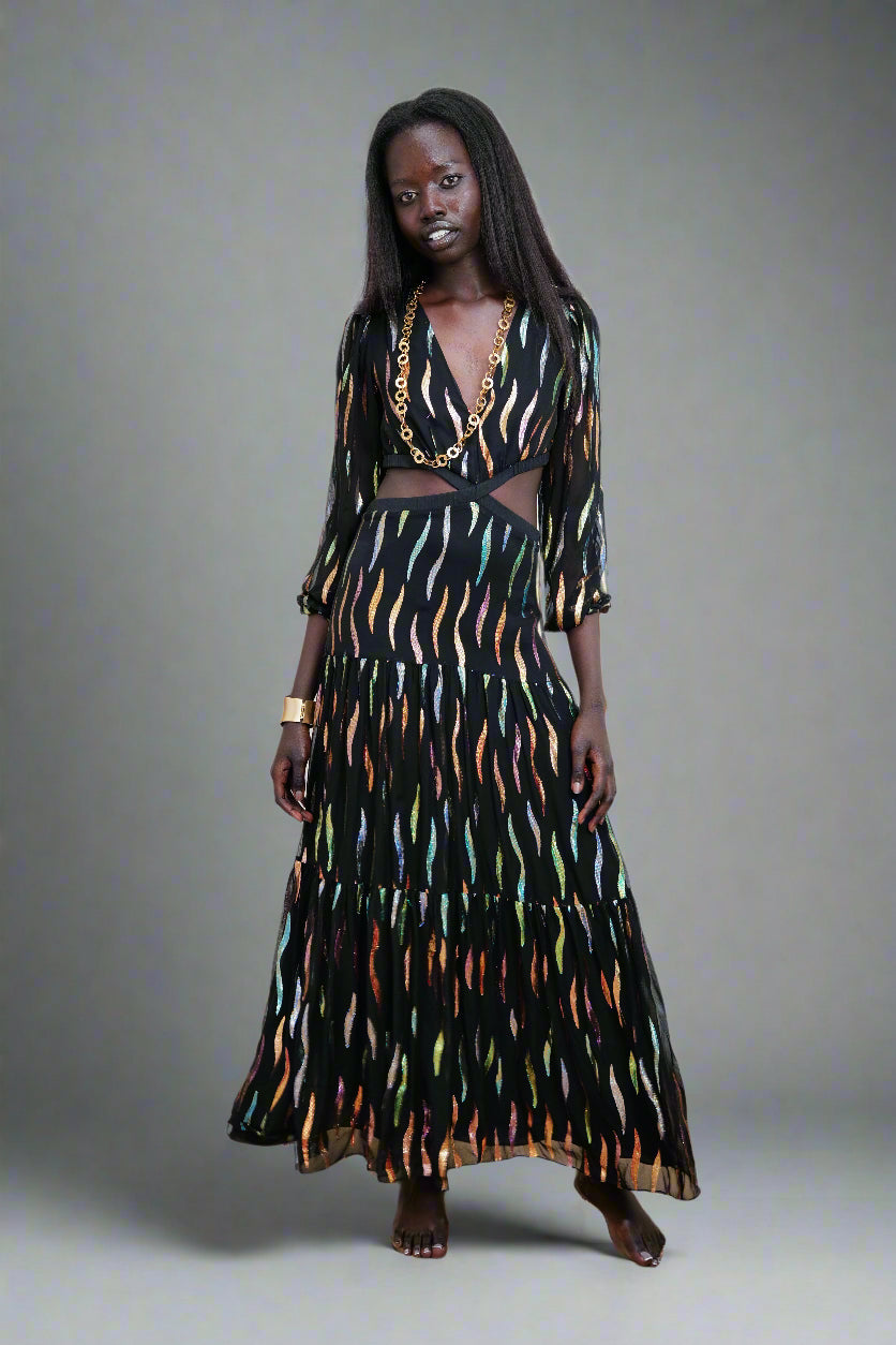 Preloved - “Fiamma” Cut-Out Maxi Dress