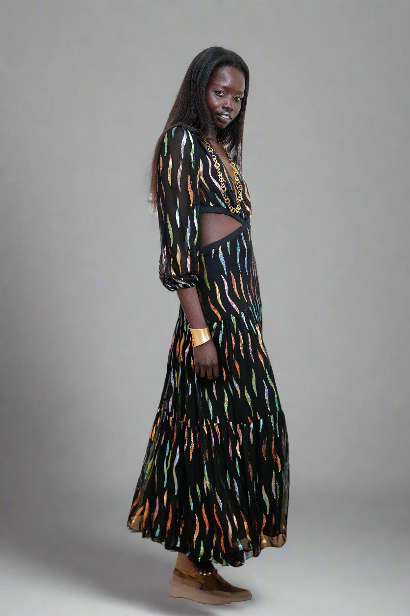 Preloved - “Fiamma” Cut-Out Maxi Dress