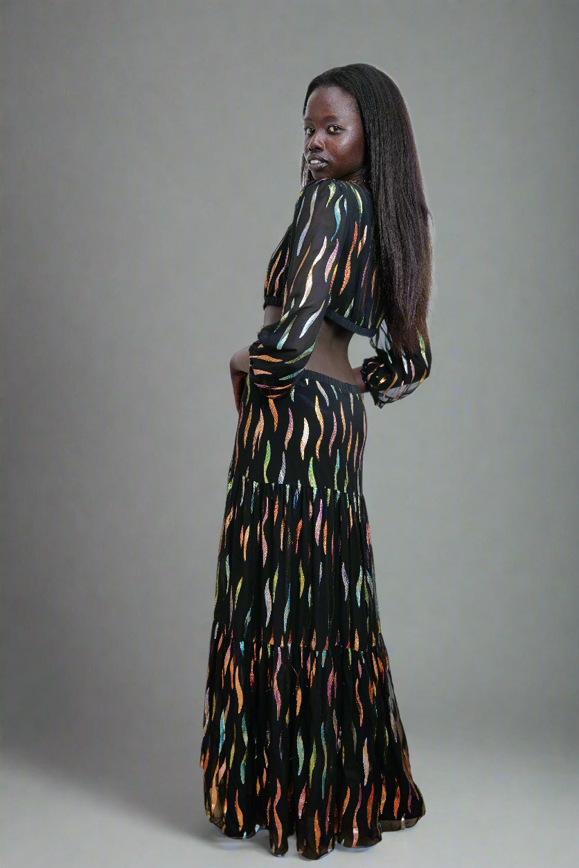 Preloved - “Fiamma” Cut-Out Maxi Dress