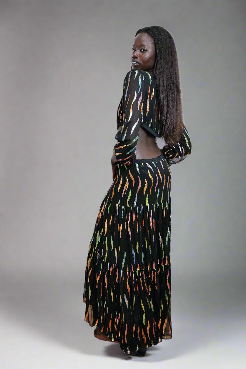 Preloved - “Fiamma” Cut-Out Maxi Dress