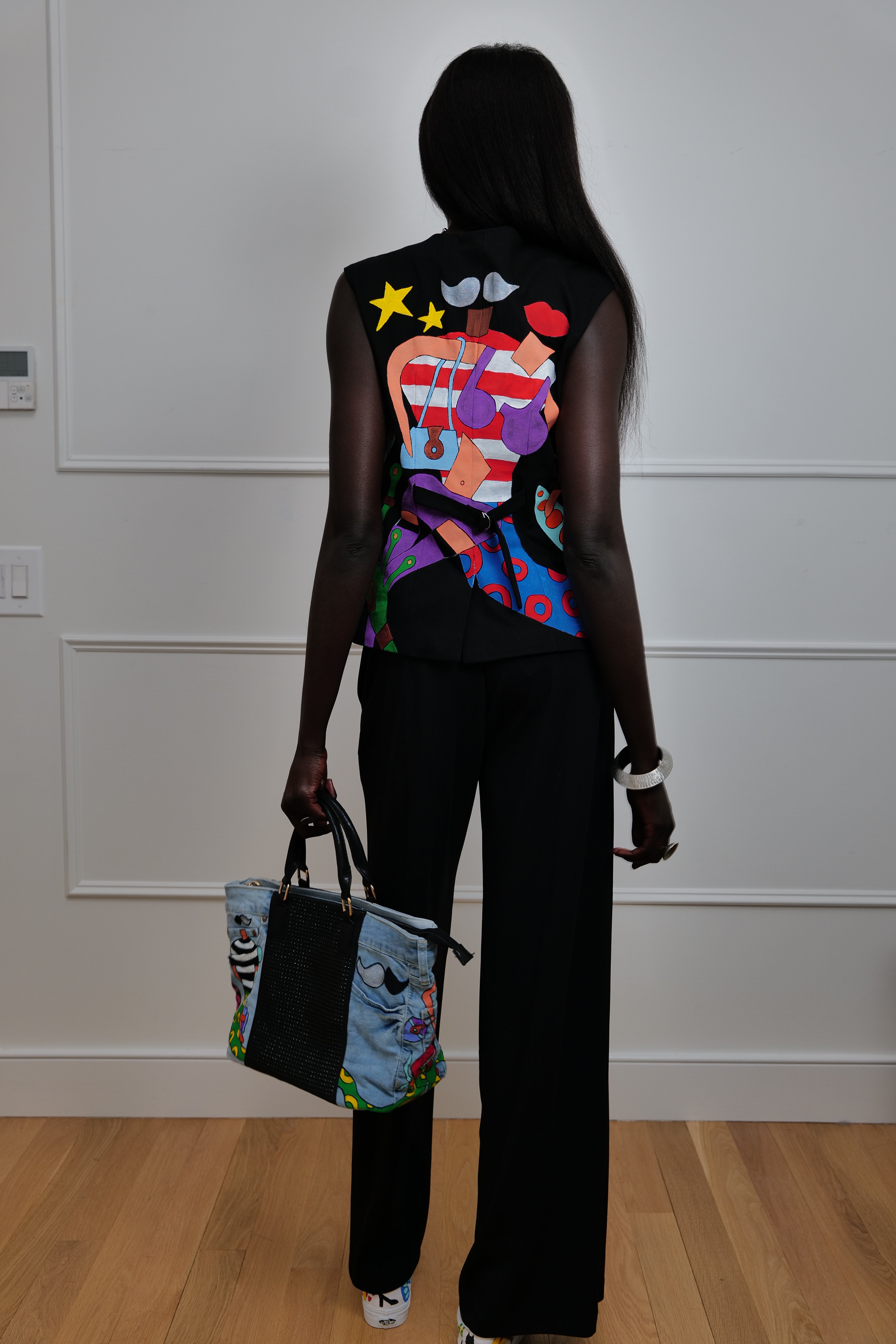 Hand-Painted Vest - La Bottega di Layla Exclusive