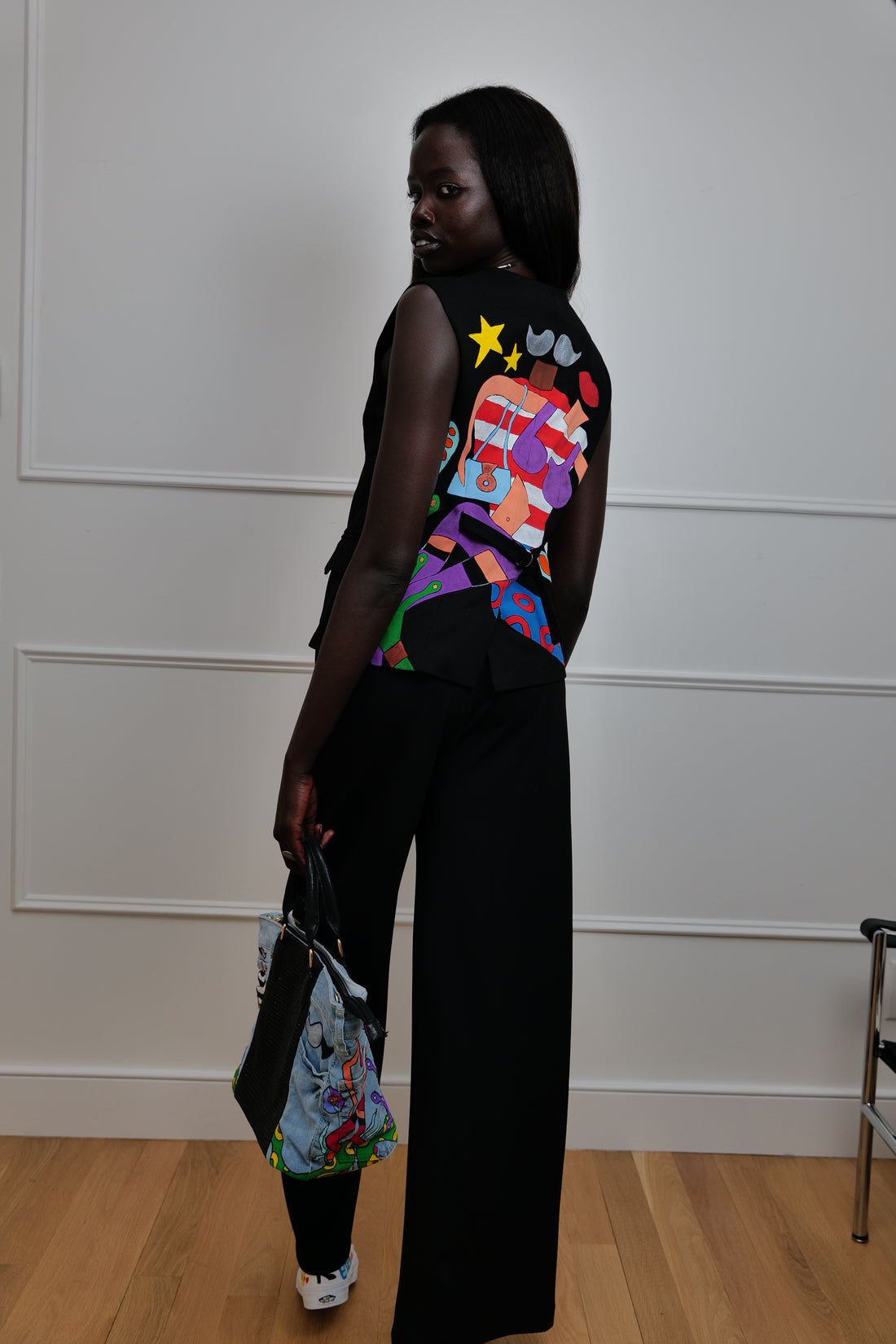 Hand-Painted Vest - La Bottega di Layla Exclusive