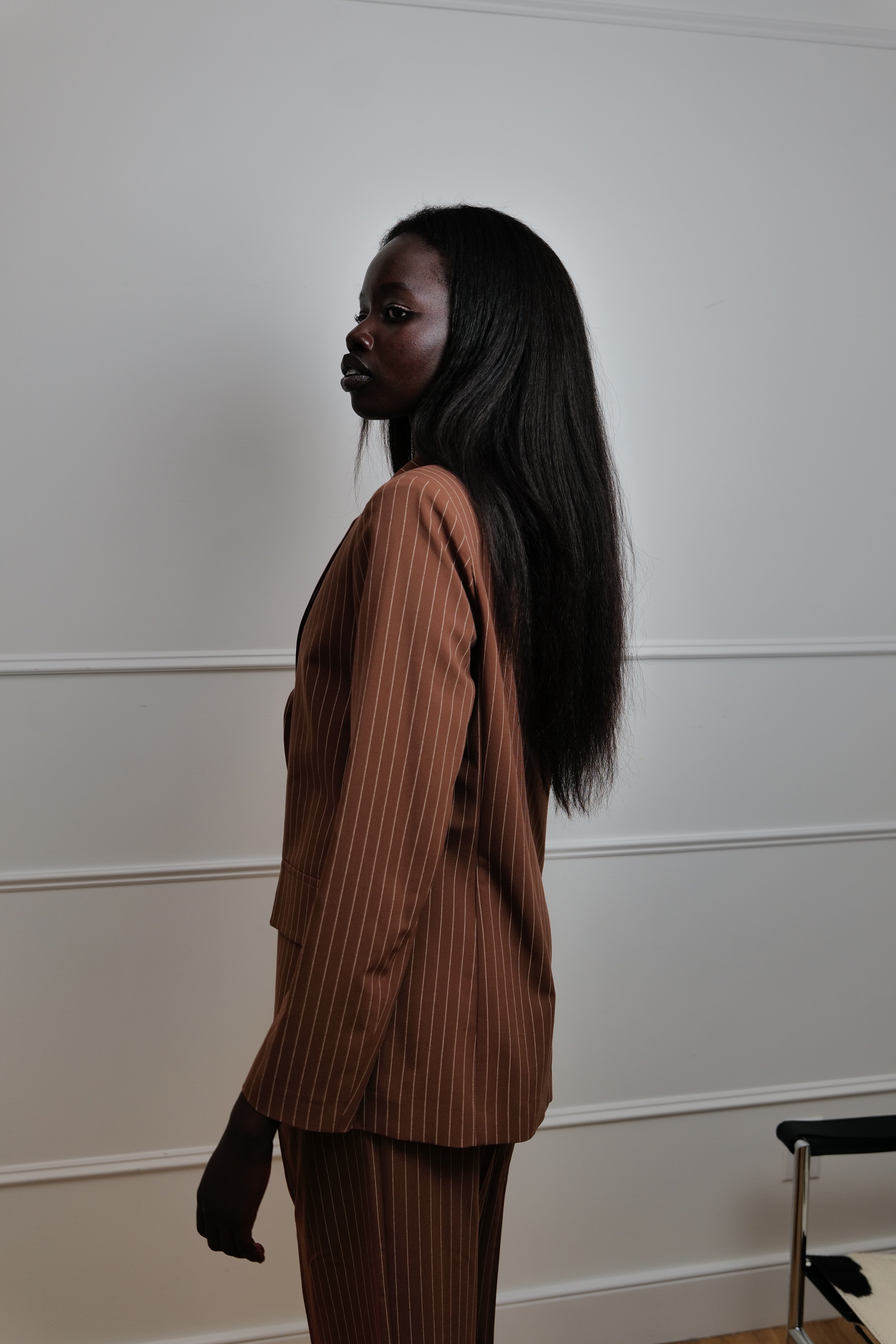 Chocolate Pinstripe Power Suit