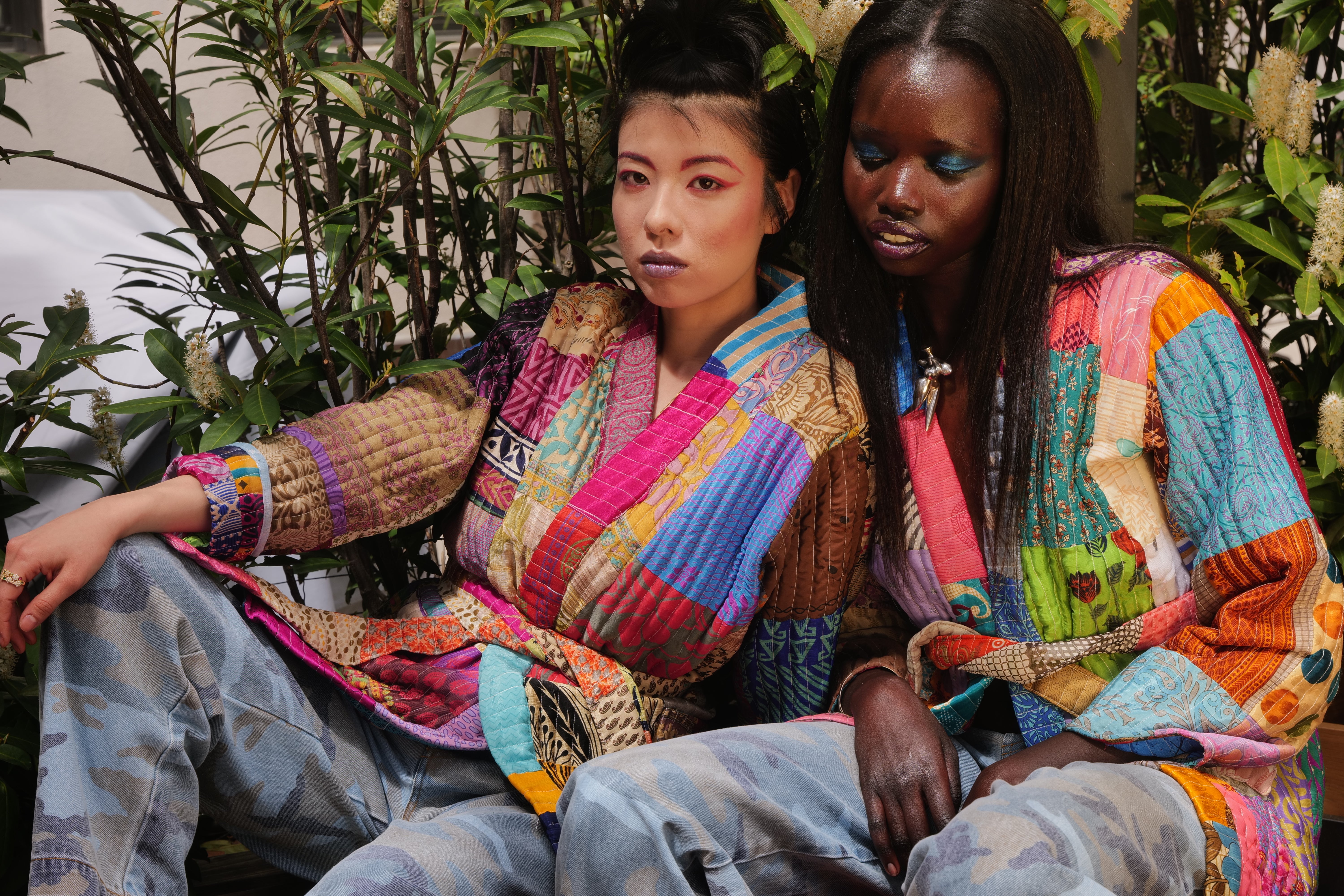 Boho Mosaic One Size Colorful Quilt Jacket