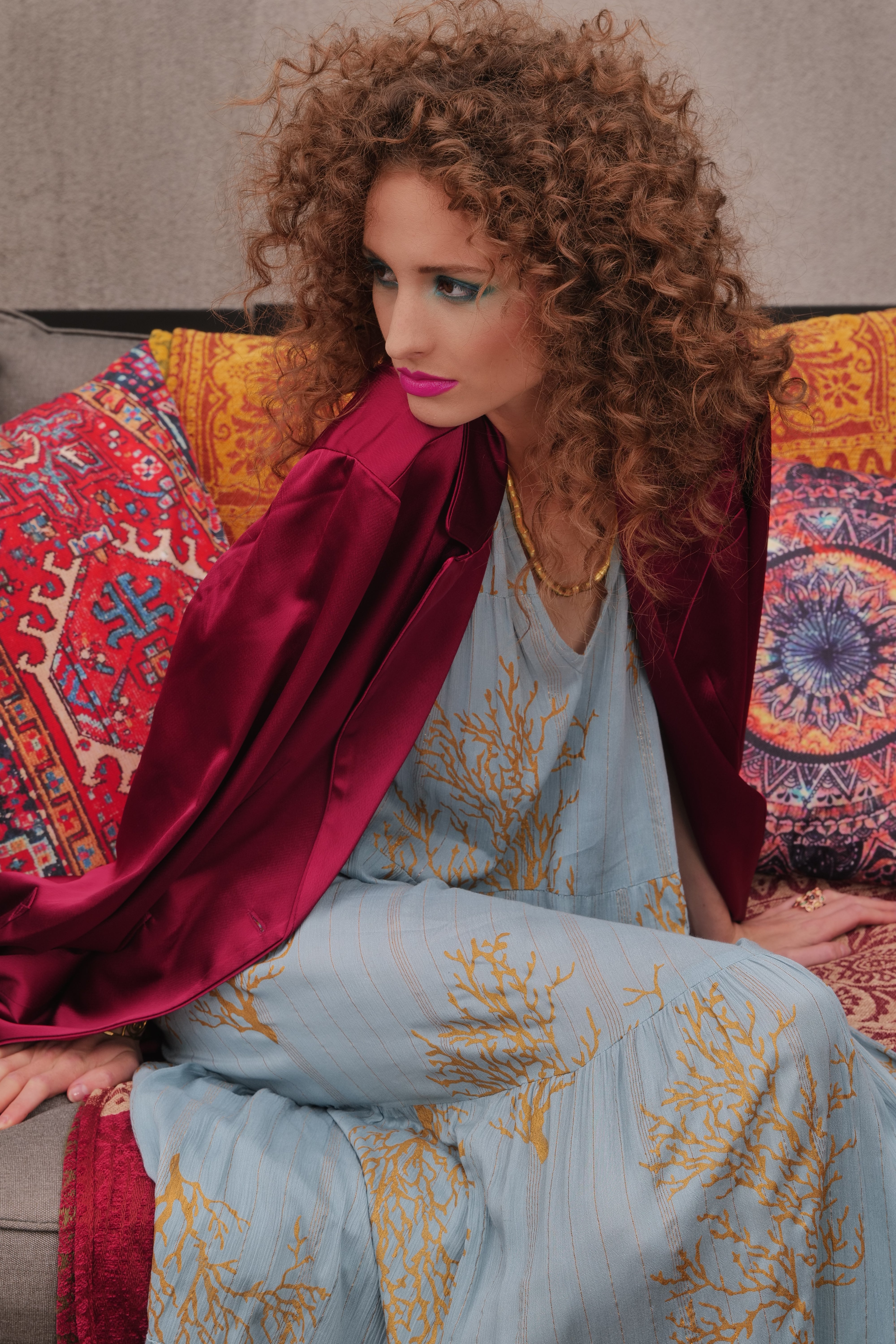 Sea Whisper Maxi Dress - Bold & Elegant