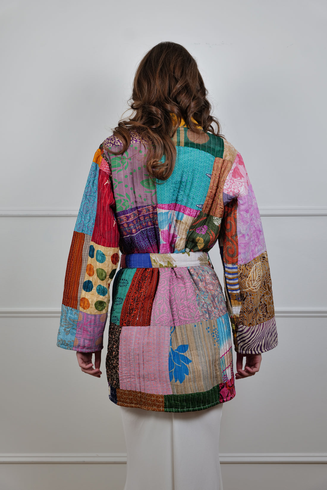 Boho Mosaic One Size Colorful Quilt Jacket