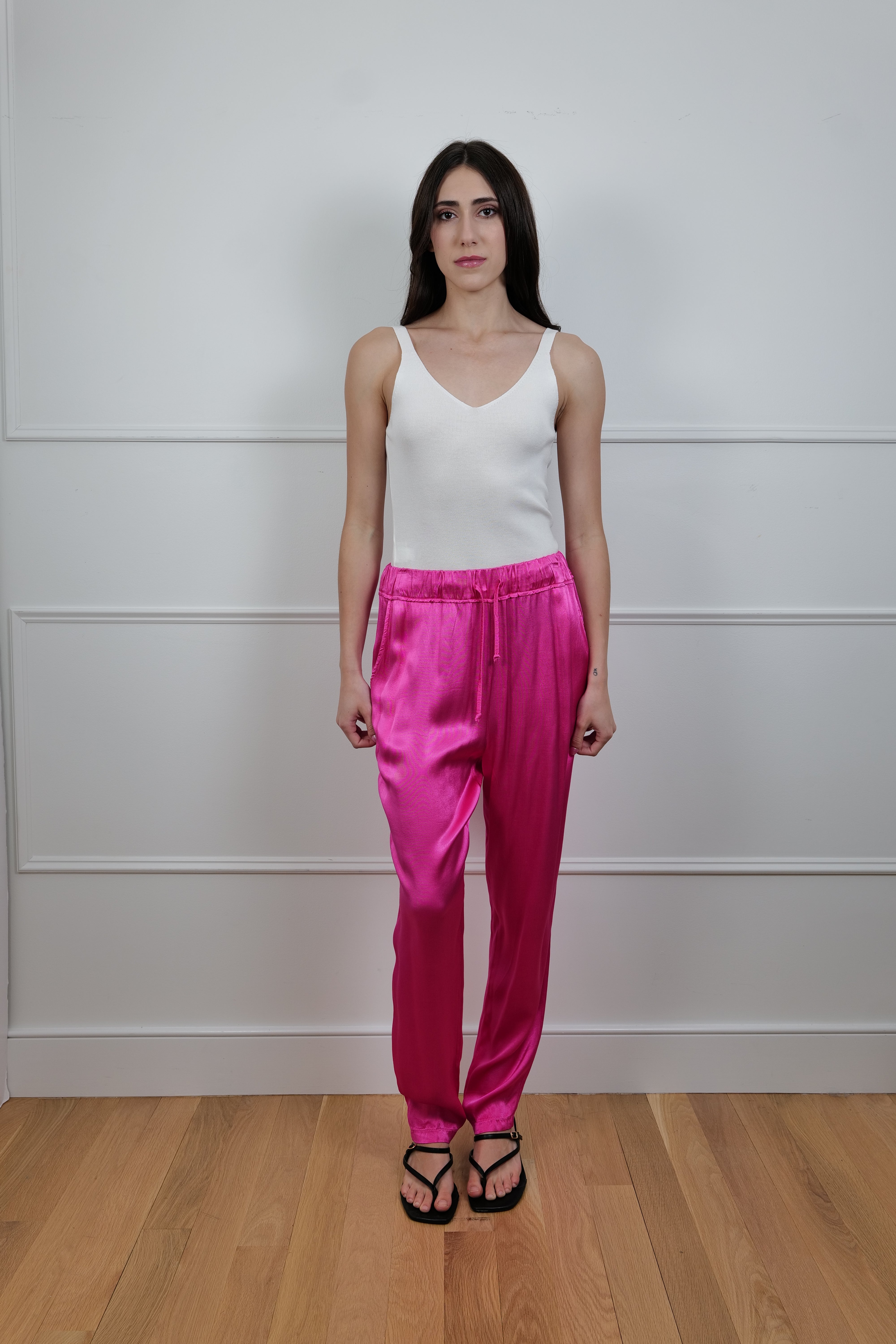 Flow Draped Satin Pants