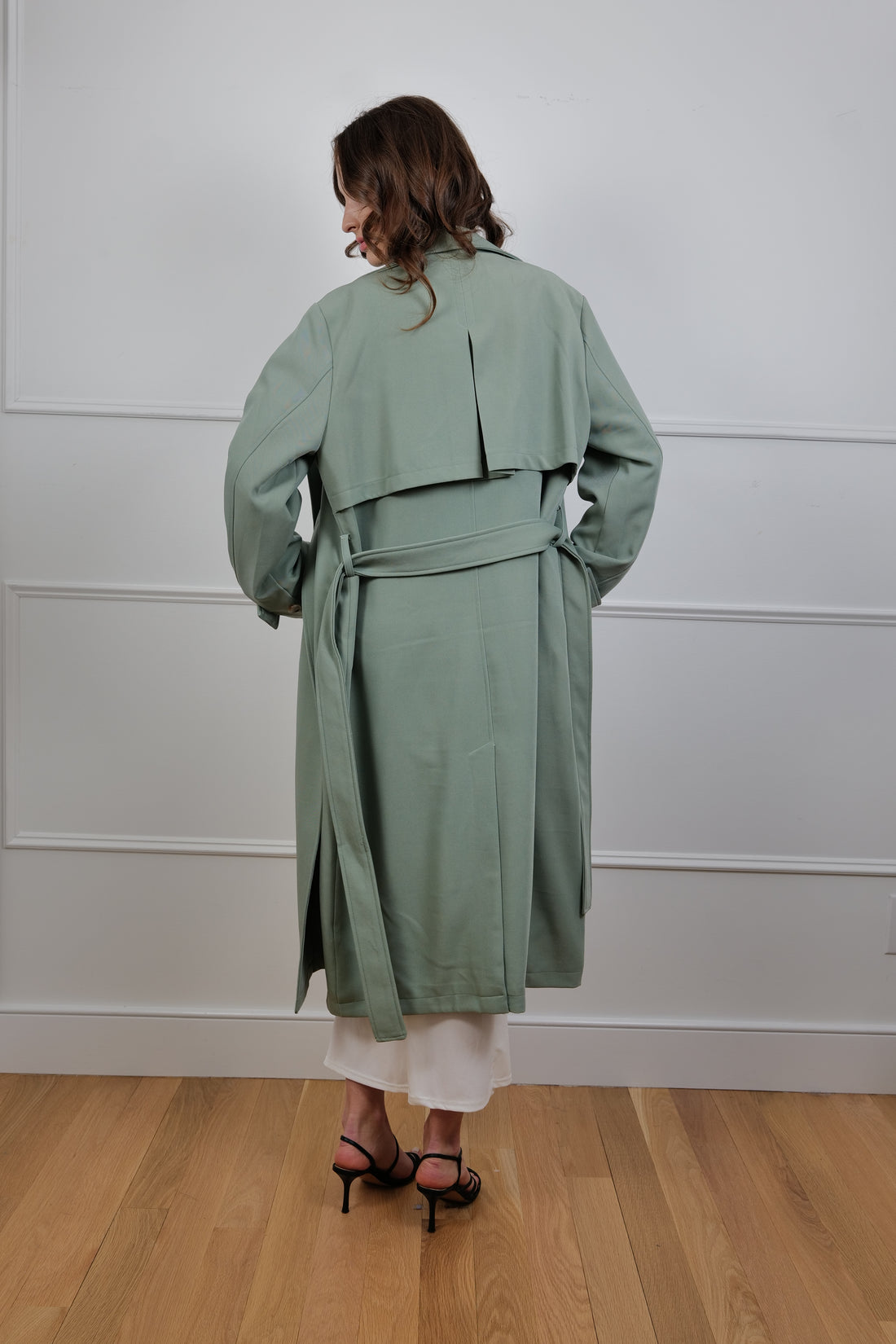 Autumn Chic Light Green Coat