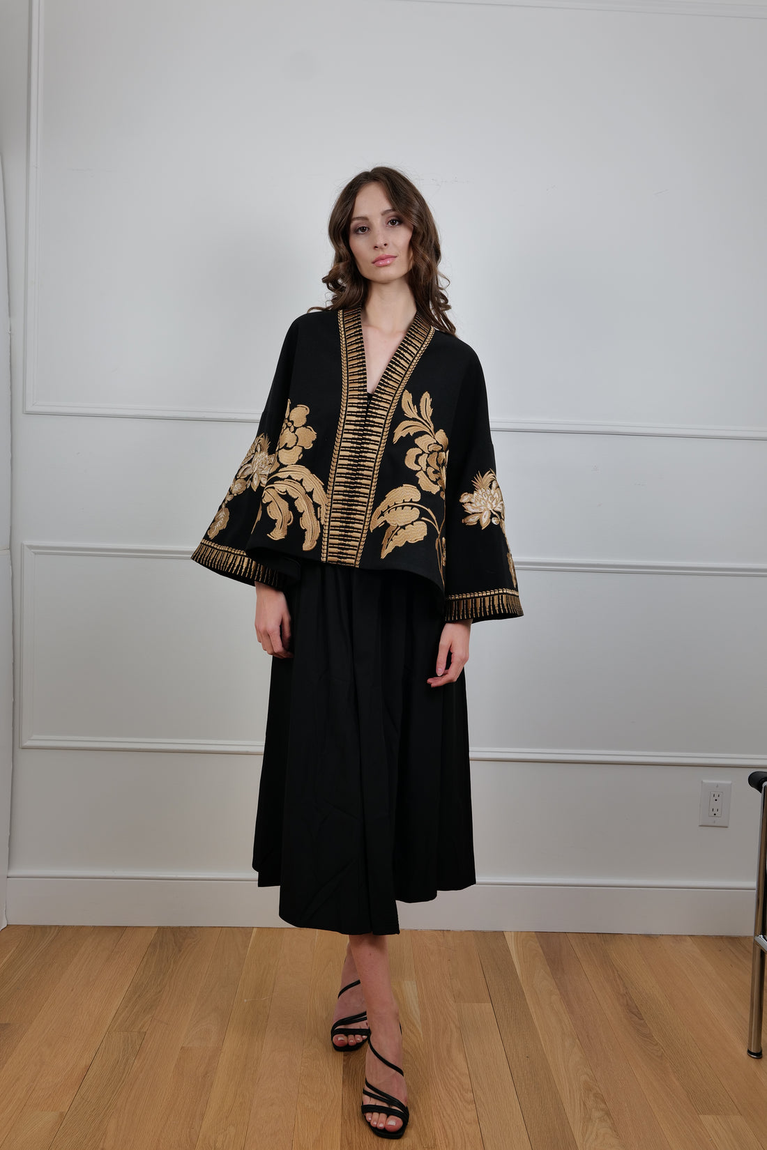 “Golden Mirage” Kimono Jacket - One Size & Handmade - Premium Collection