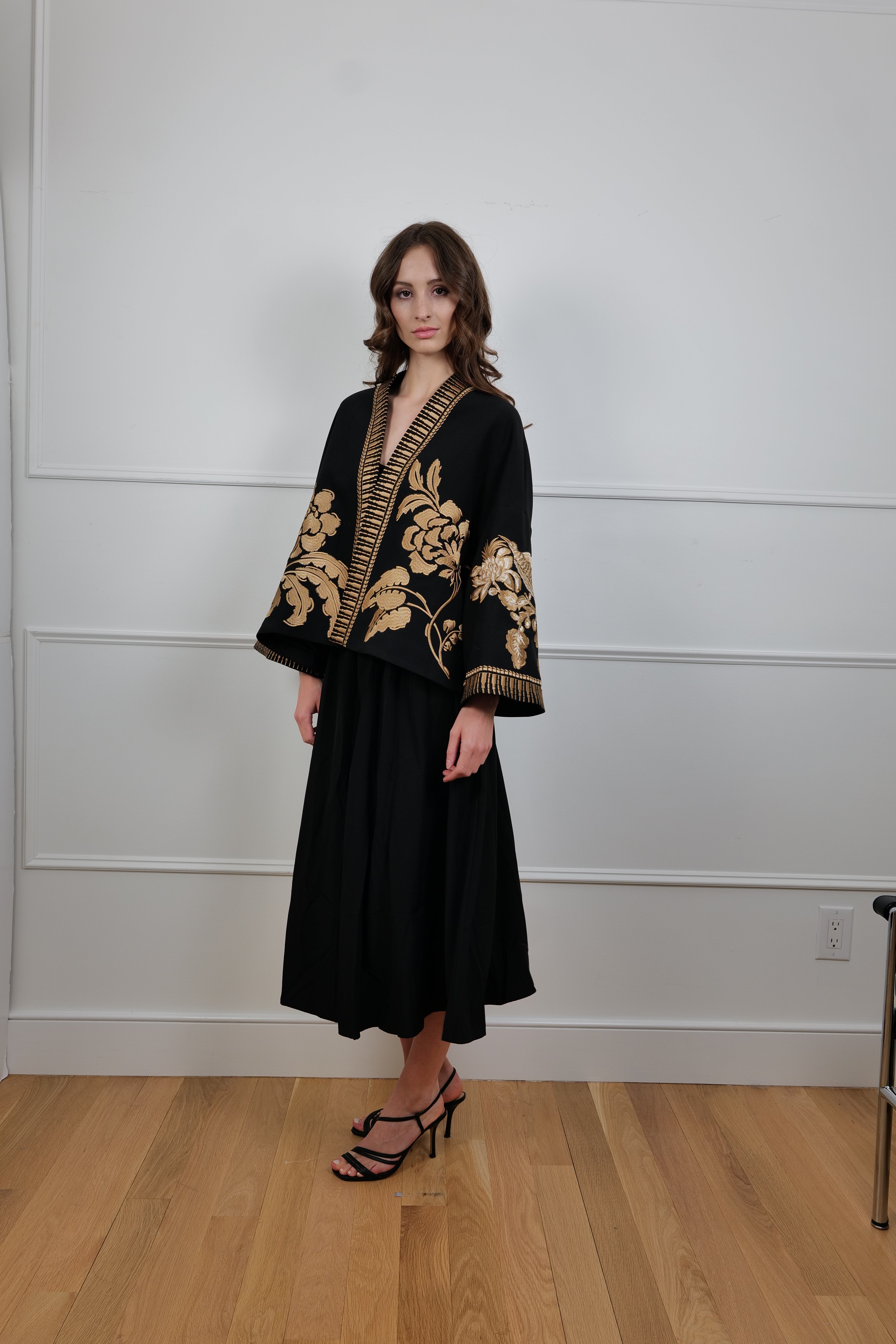 “Golden Mirage” Kimono Jacket - One Size & Handmade - Premium Collection