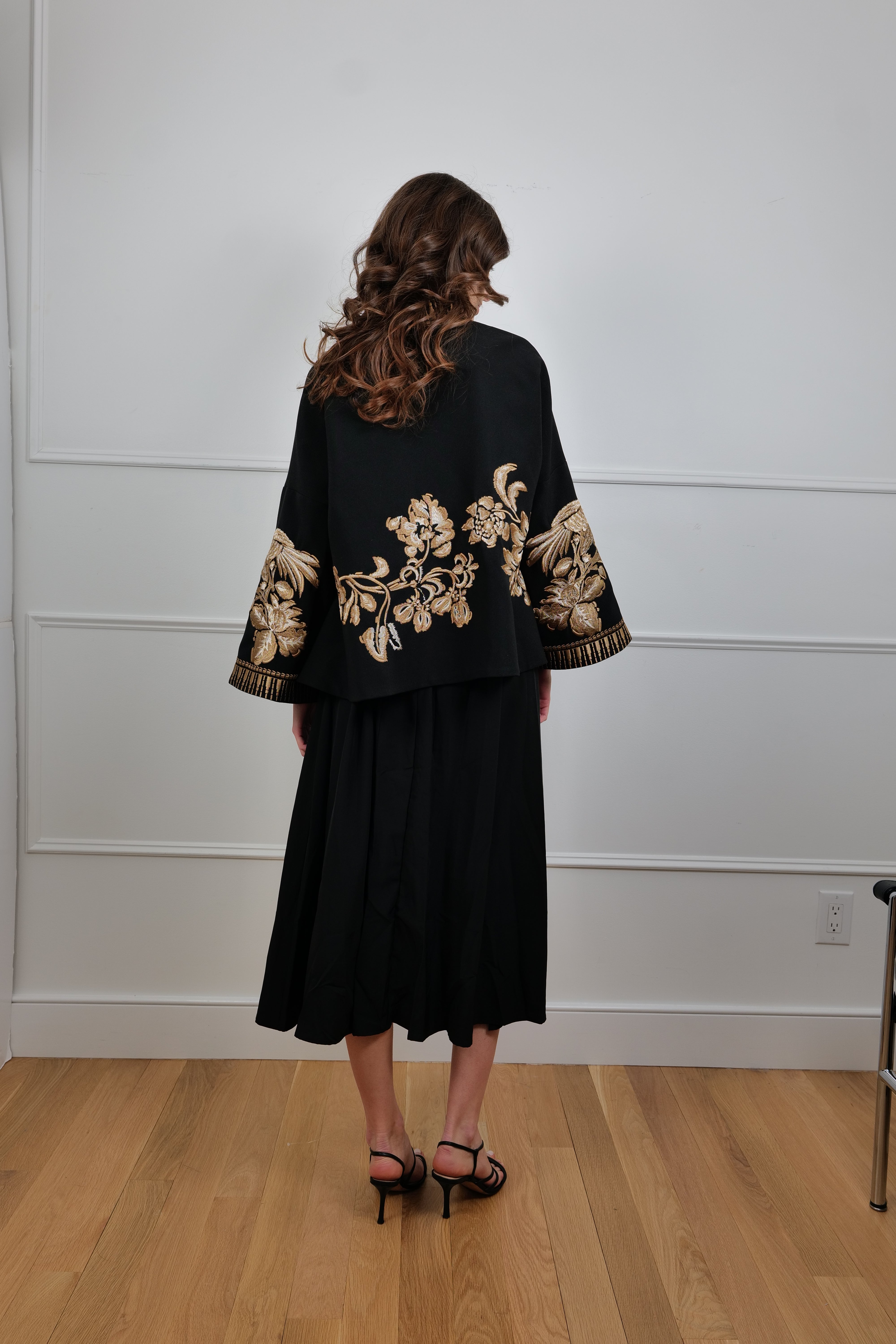 “Golden Mirage” Kimono Jacket - One Size & Handmade - Premium Collection