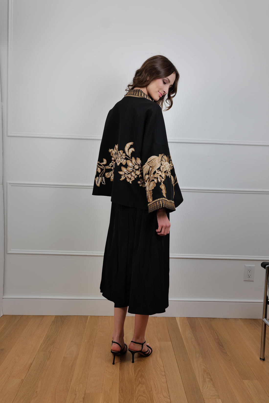 “Golden Mirage” Kimono Jacket - One Size & Handmade - Premium Collection