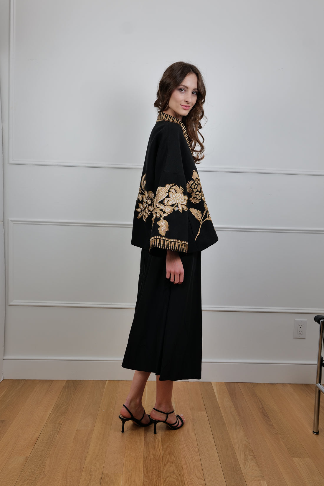 “Golden Mirage” Kimono Jacket - One Size & Handmade - Premium Collection