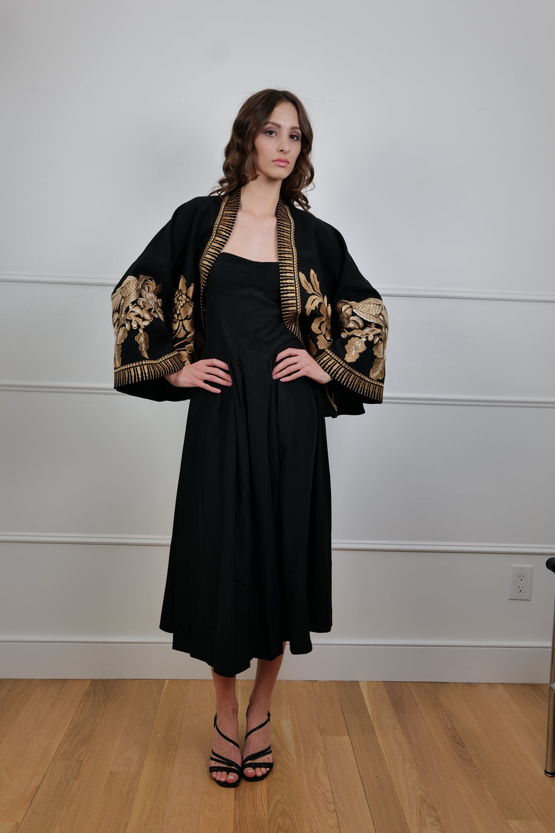 “Golden Mirage” Kimono Jacket - One Size & Handmade - Premium Collection