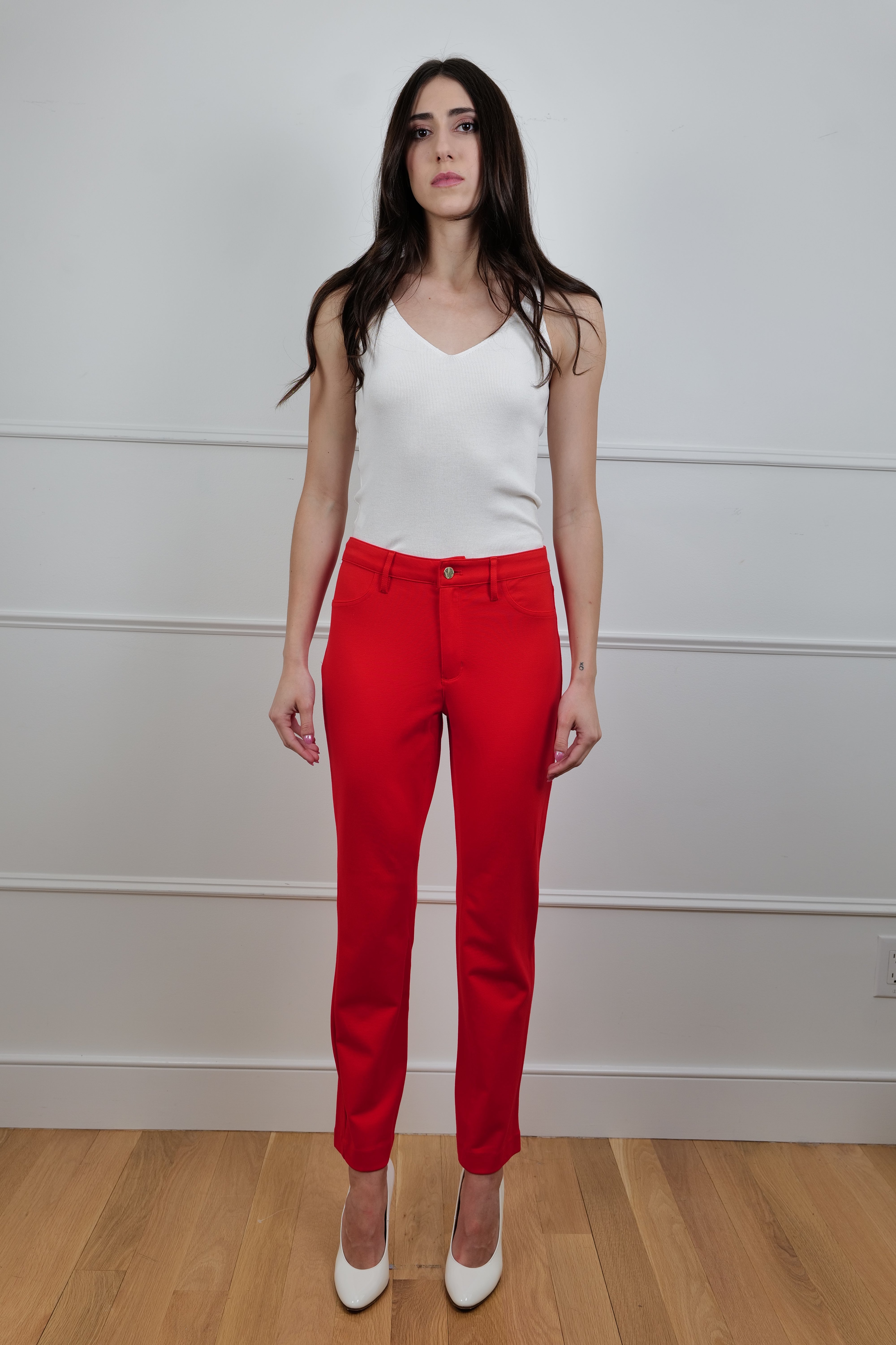 Jones New York Slim Red Pants