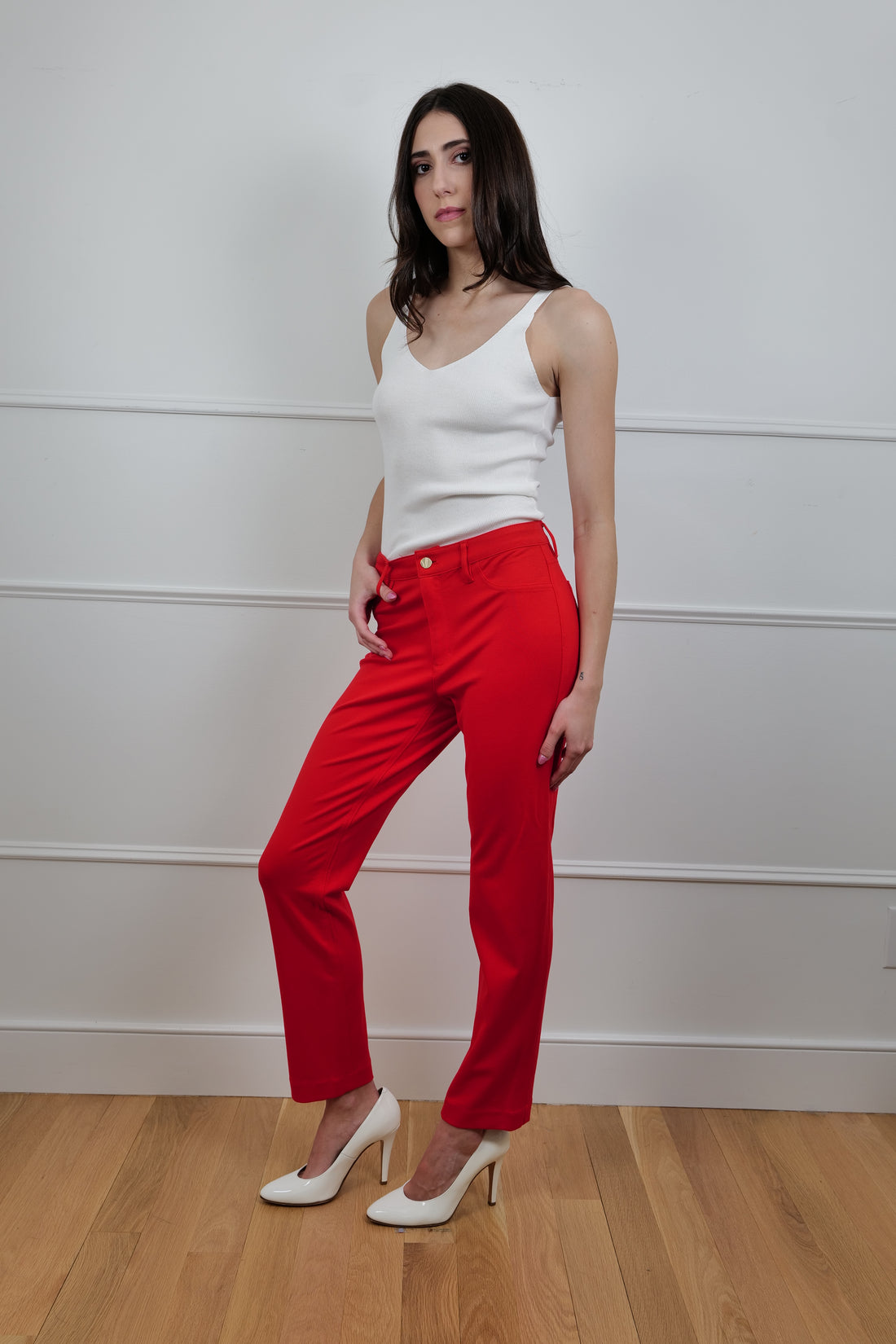 Jones New York Slim Red Pants