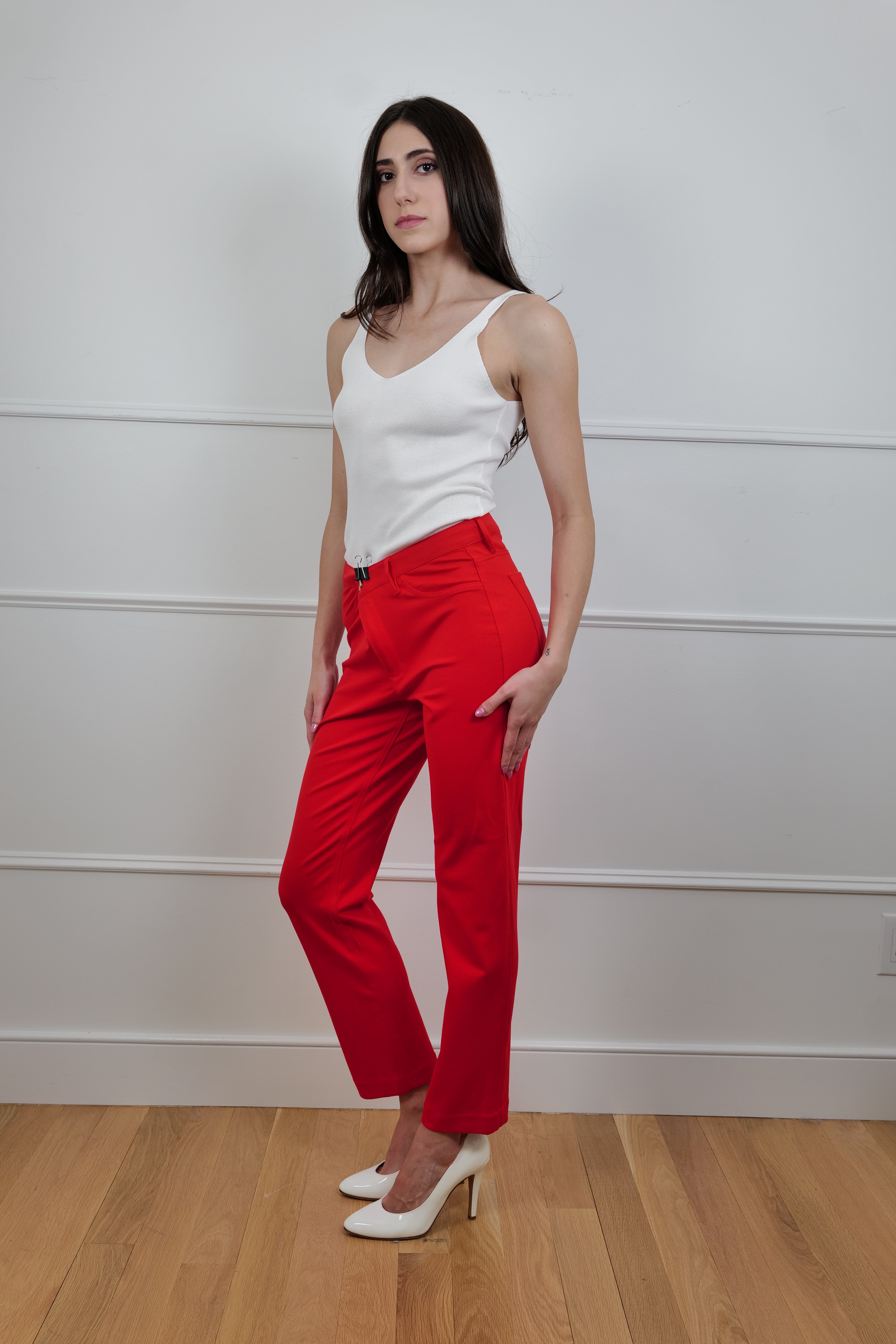Jones New York Slim Red Pants