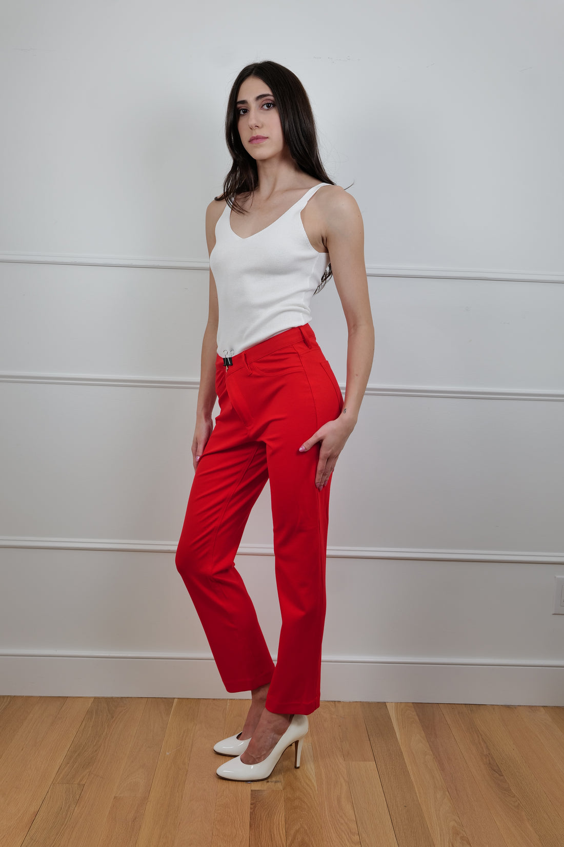 Jones New York Slim Red Pants