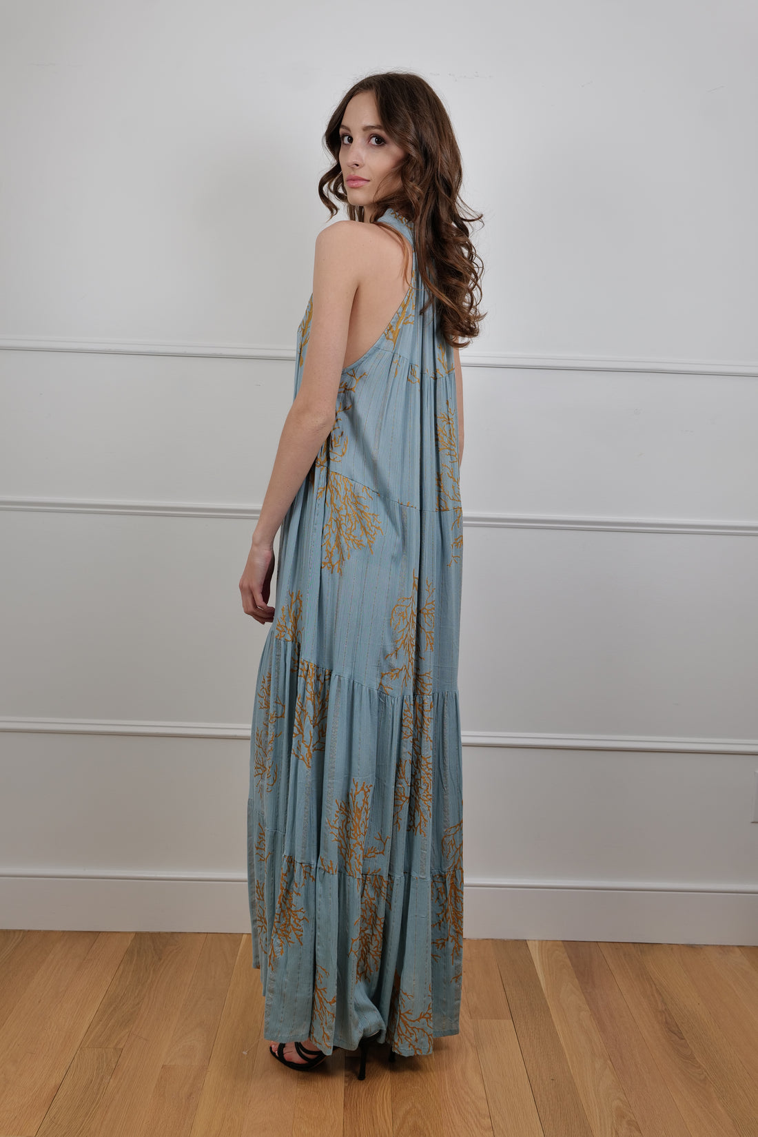 Sea Whisper Maxi Dress - Bold & Elegant