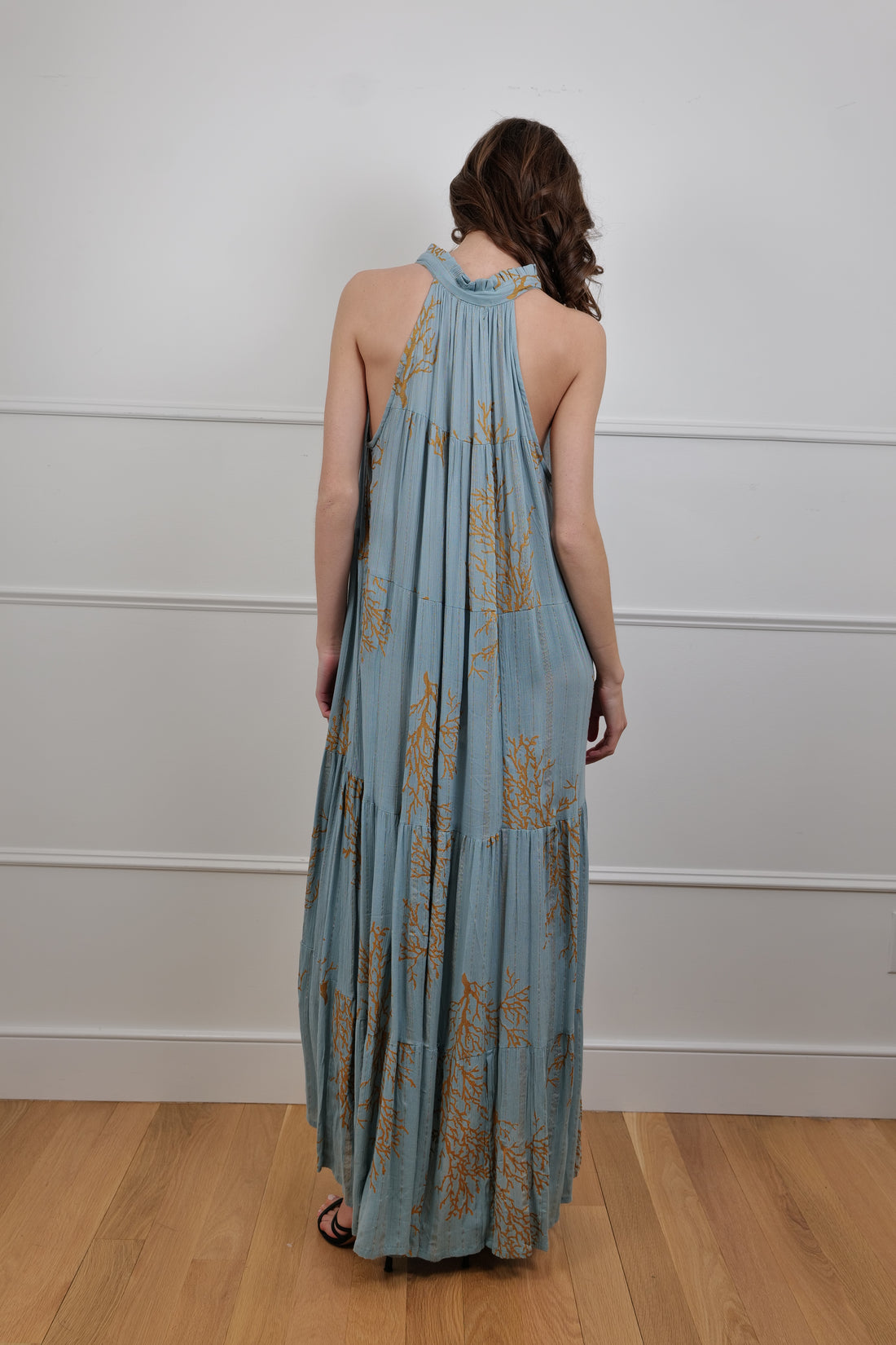 Sea Whisper Maxi Dress - Bold & Elegant