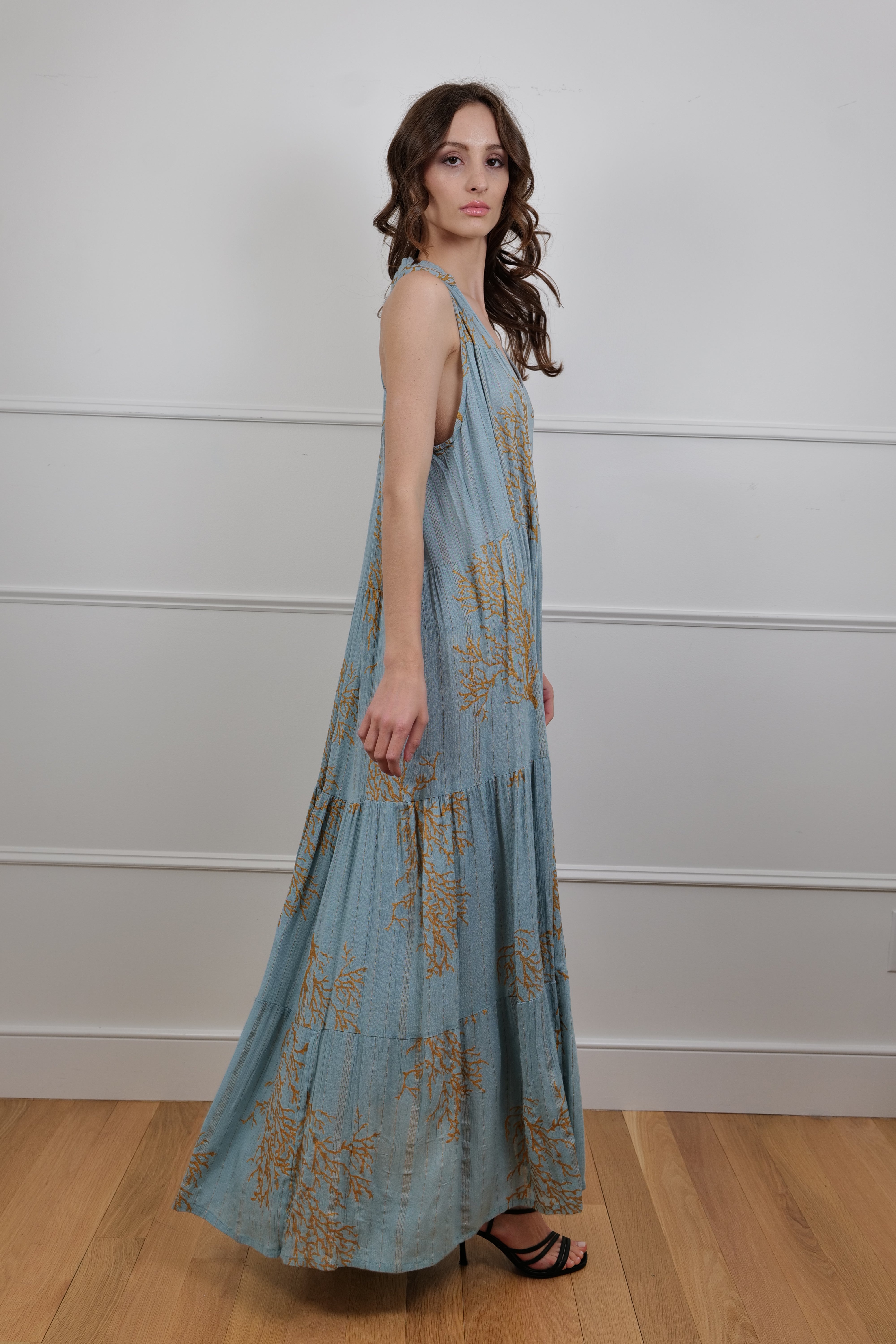 Sea Whisper Maxi Dress - Bold & Elegant