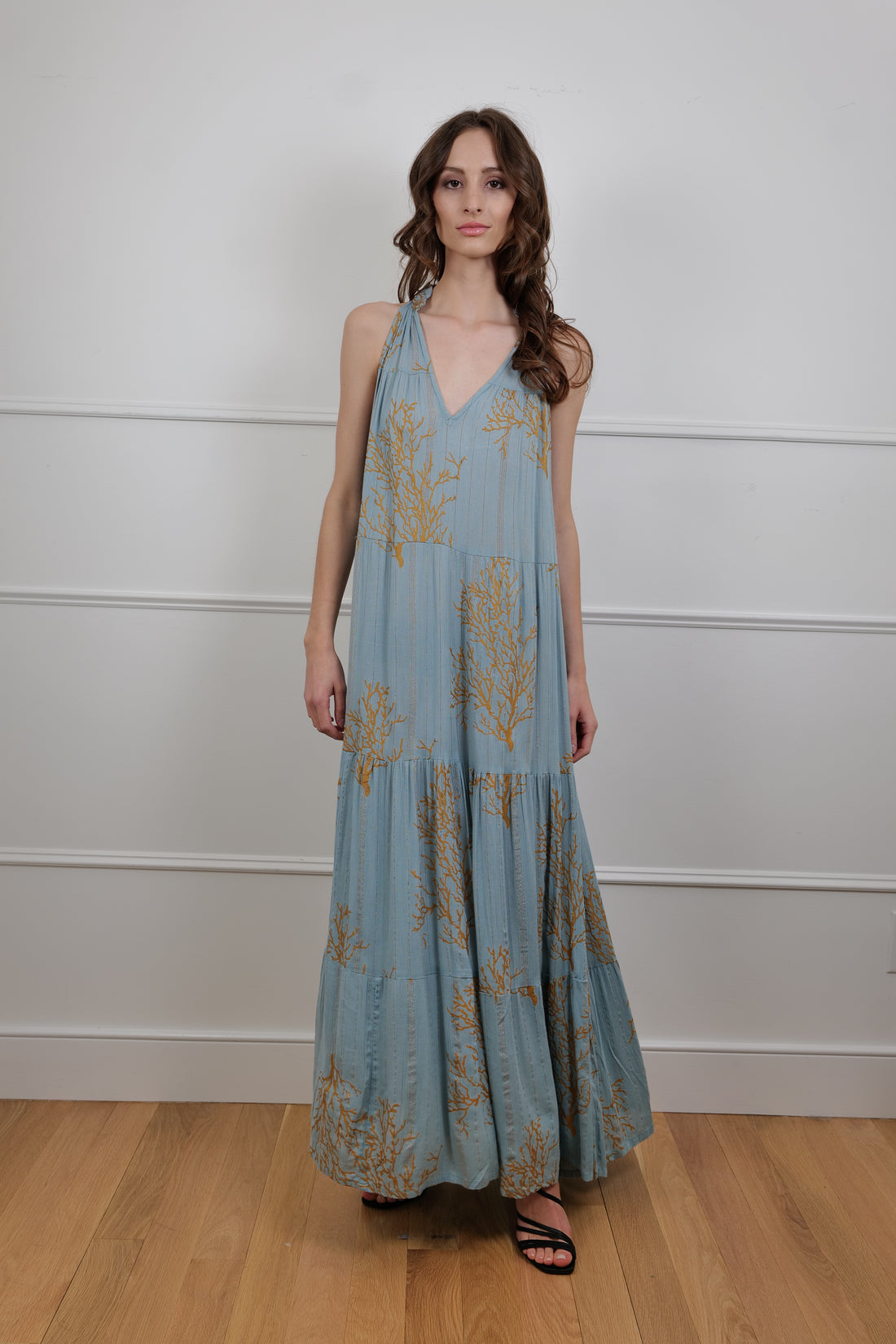 Sea Whisper Maxi Dress - Bold & Elegant