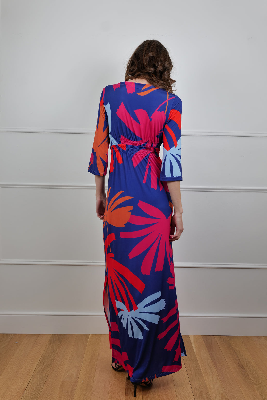 “Tropical Blaze” Bodycon Maxi Dress